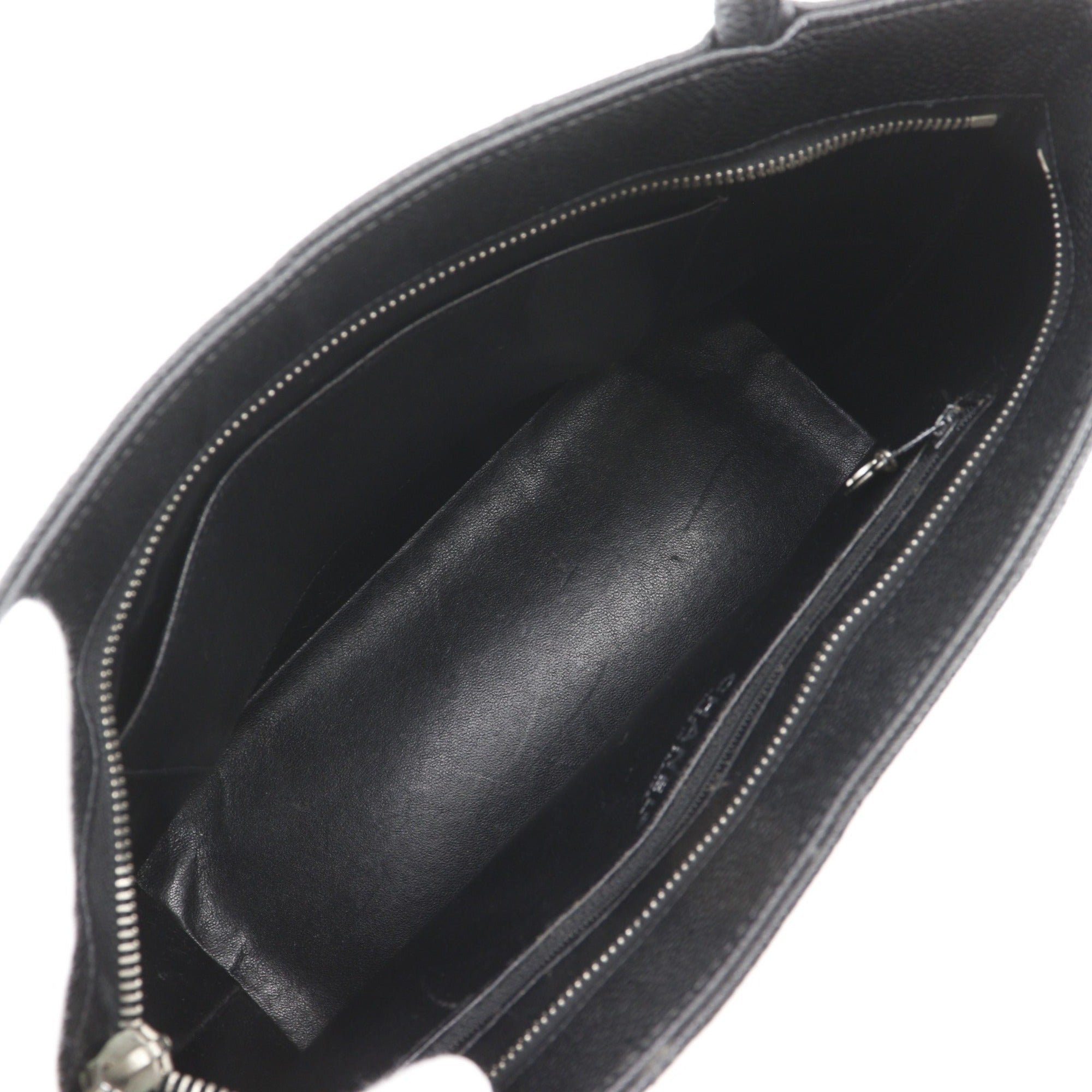 Chanel Black Grained Calfskin Tote Bag (Pre-Owned)
