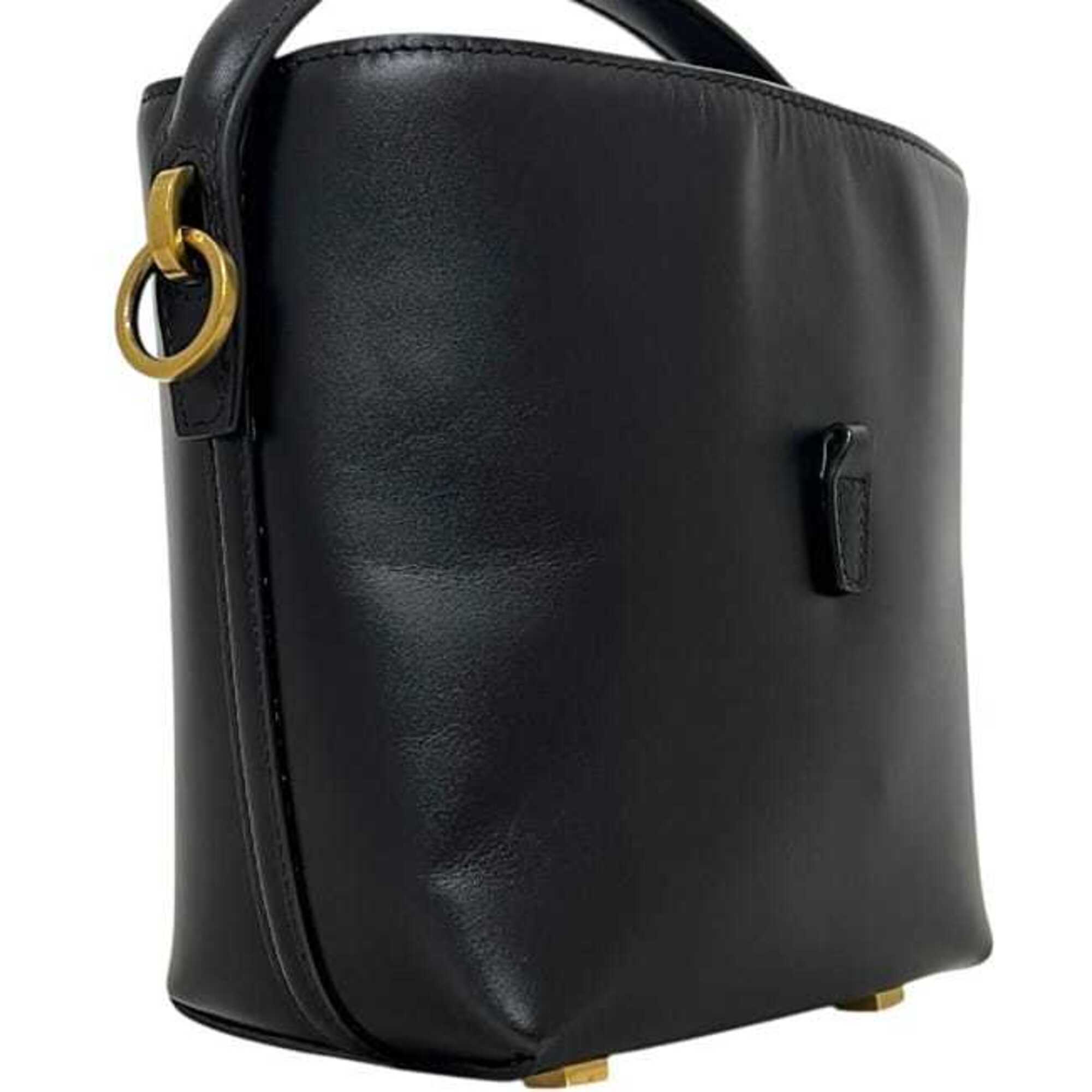 Saint Laurent Black Leather Shoulder Bag (Pre-Owned)