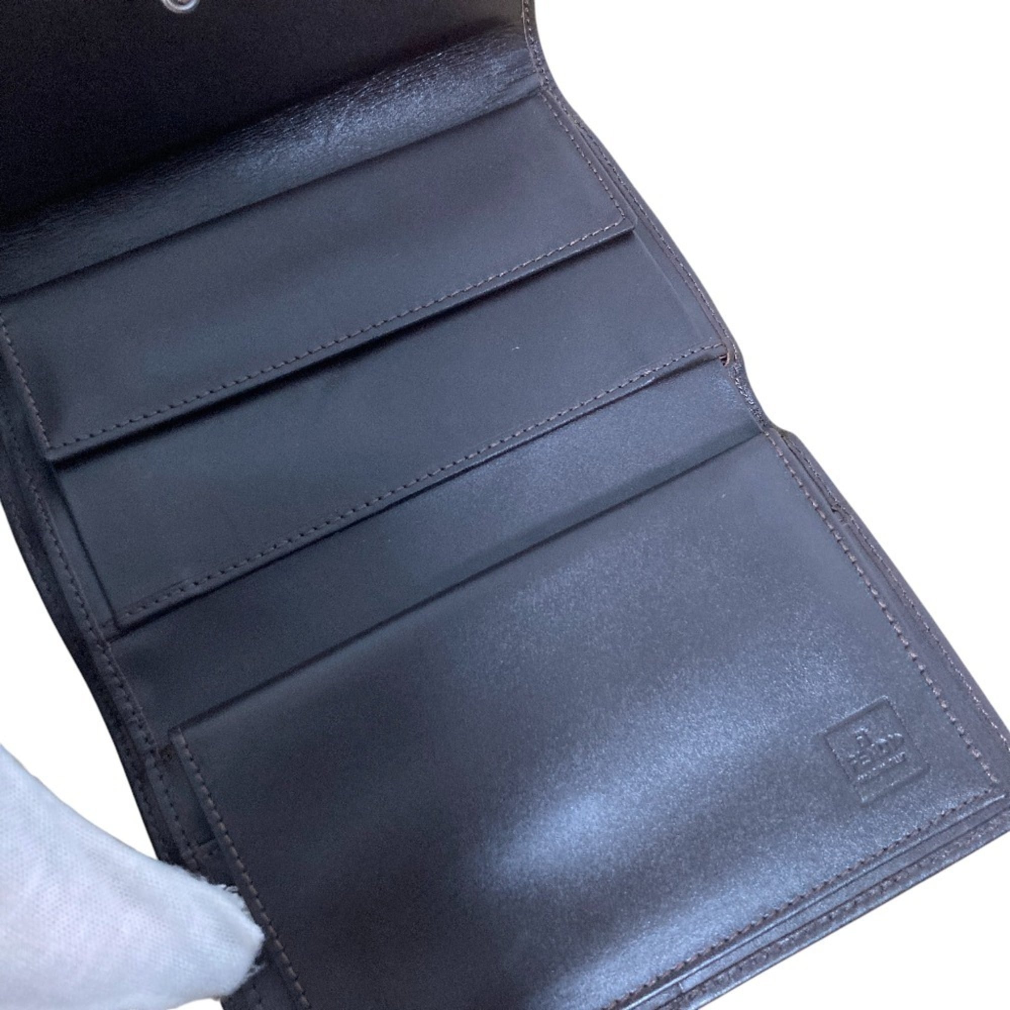 Fendi Brown Zucca Wallet (Tri-Fold) (Pre-Owned)
