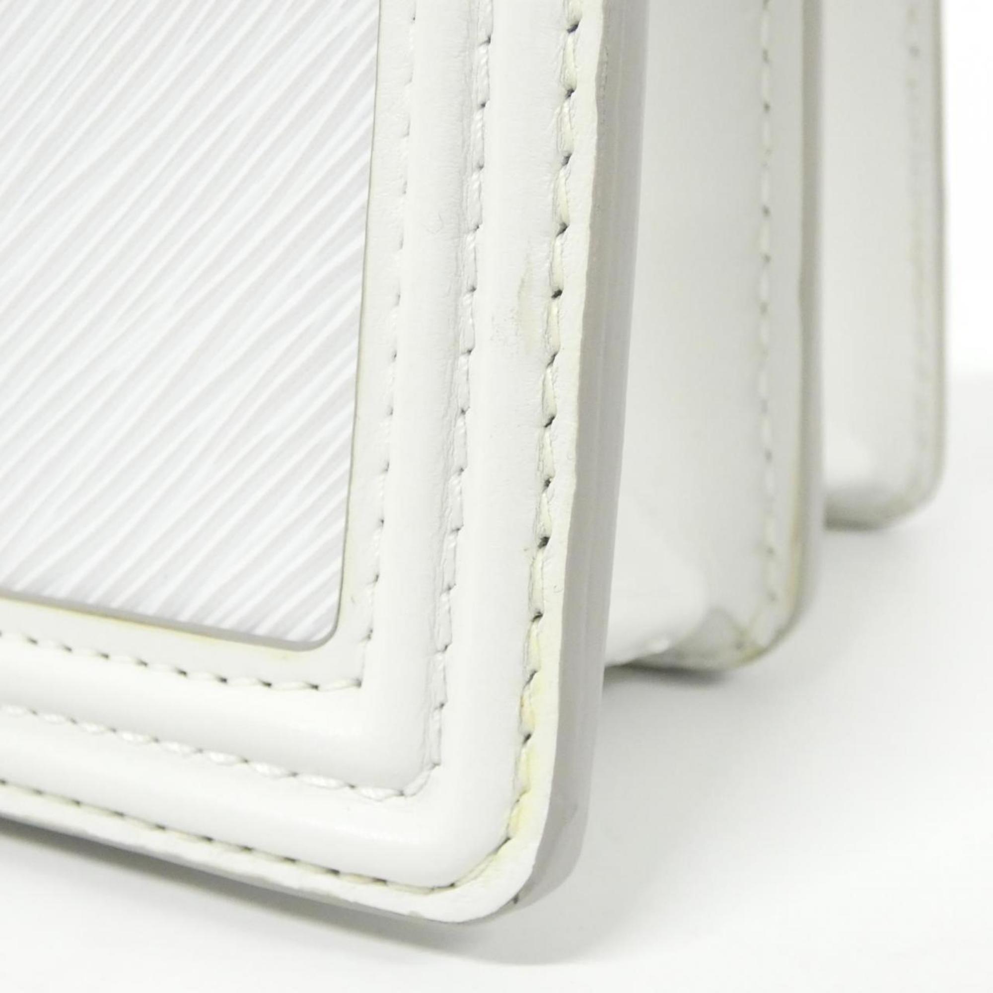 Louis Vuitton White Leather Shoulder Bag (Pre-Owned)