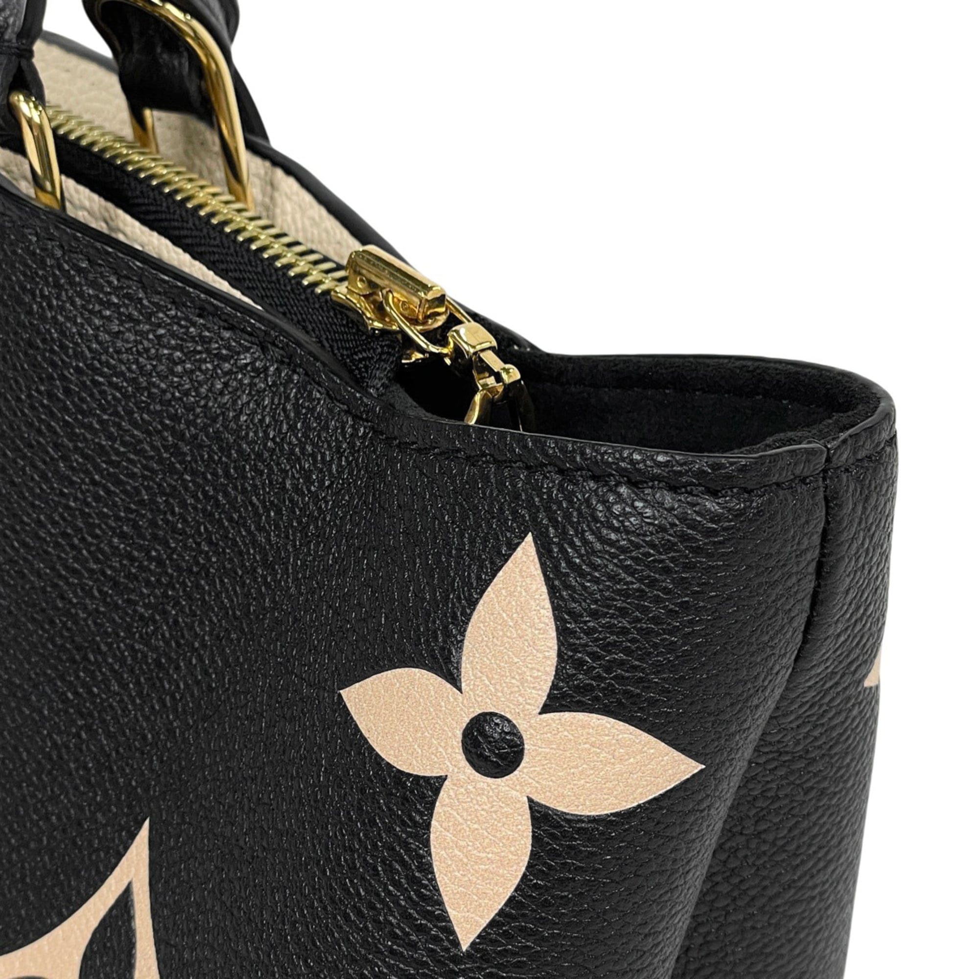 Louis Vuitton Monogram Empreinte Beige Black Noir Monogram Empreinte Handbag (Pre-Owned)