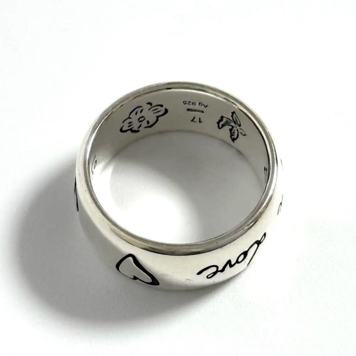 Gucci Silver 925 Band Ring (Pre-Owned)