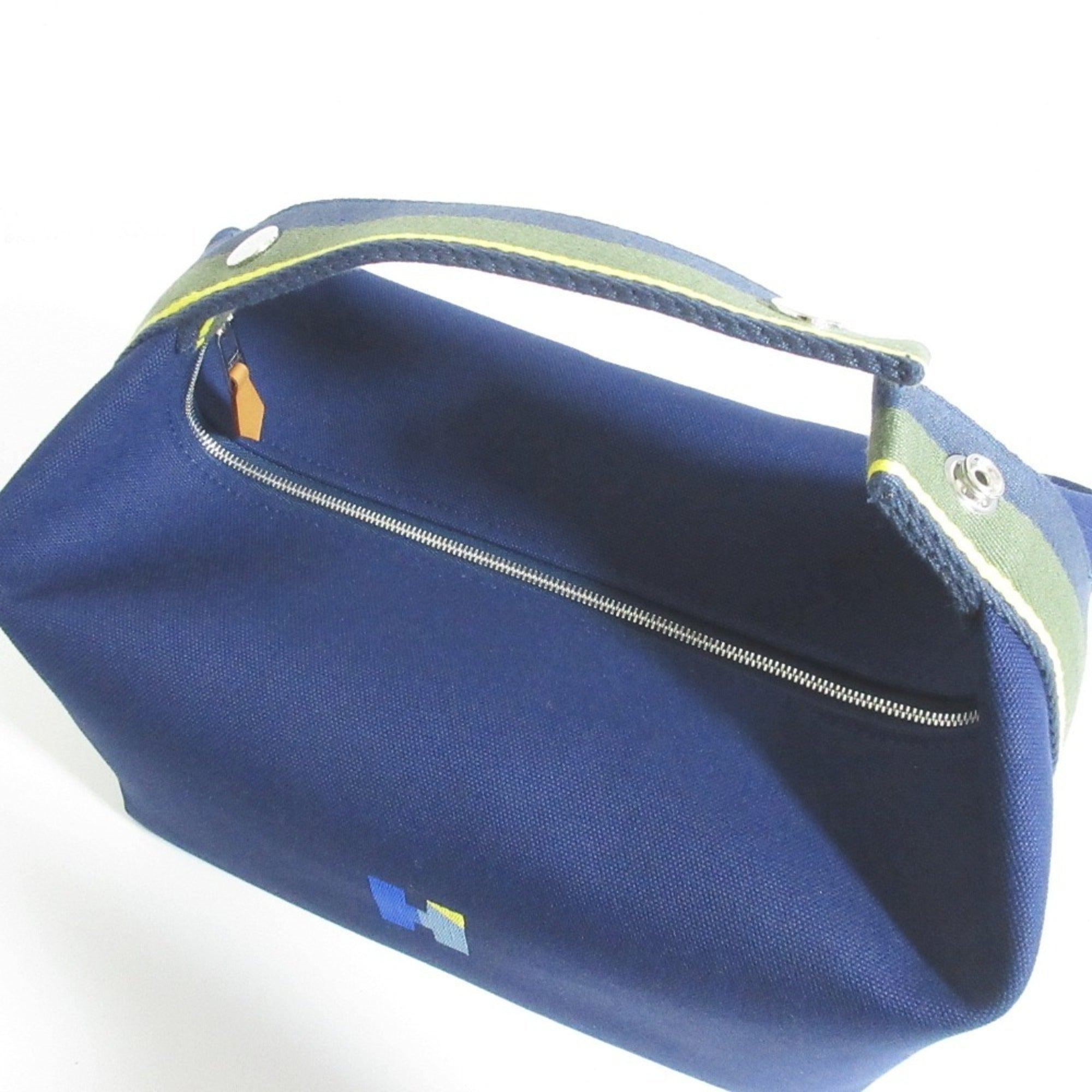 Hermes Cotton Canvas Handbag (Pre-Owned)
