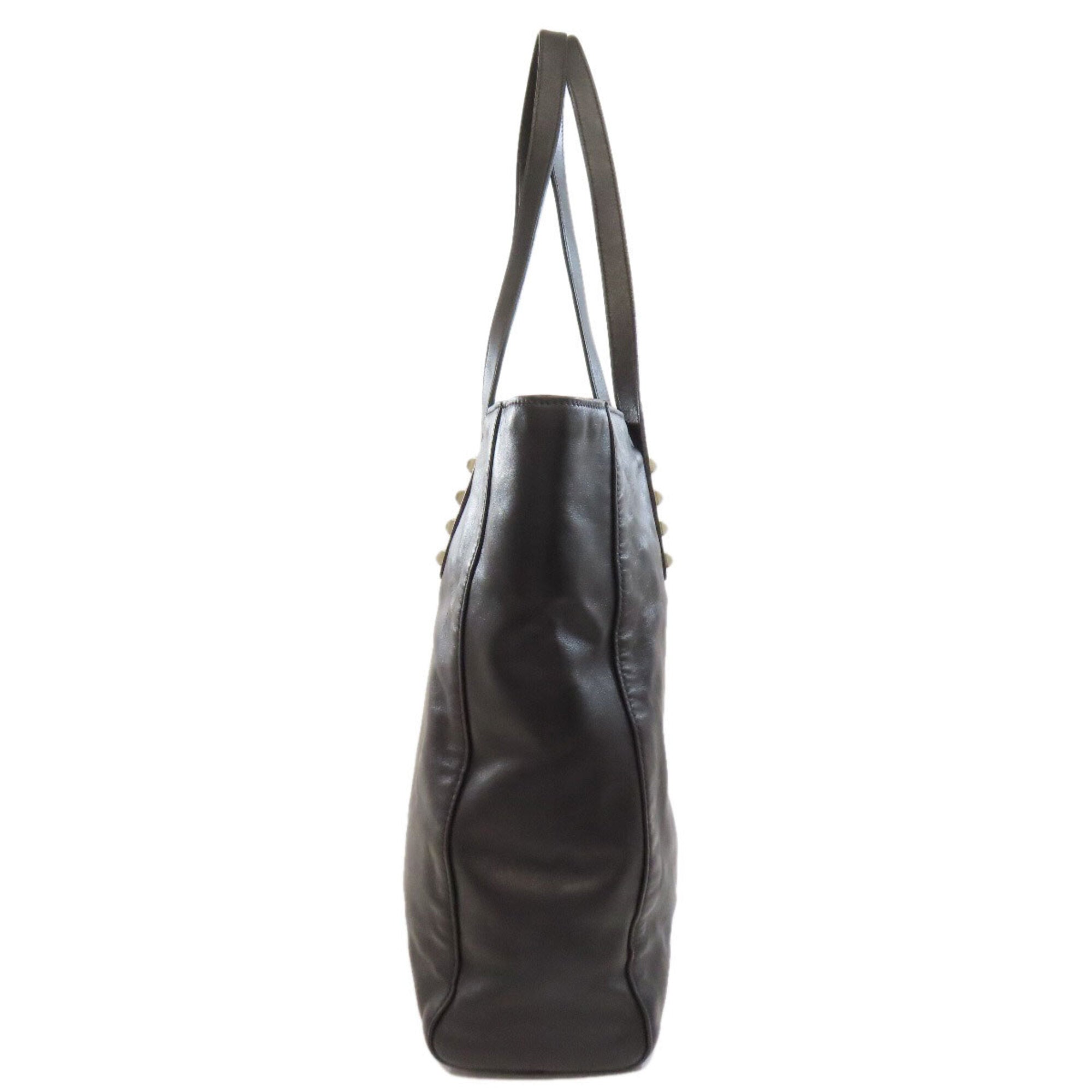 Miu Miu Black Leather Tote Bag (Pre-Owned)