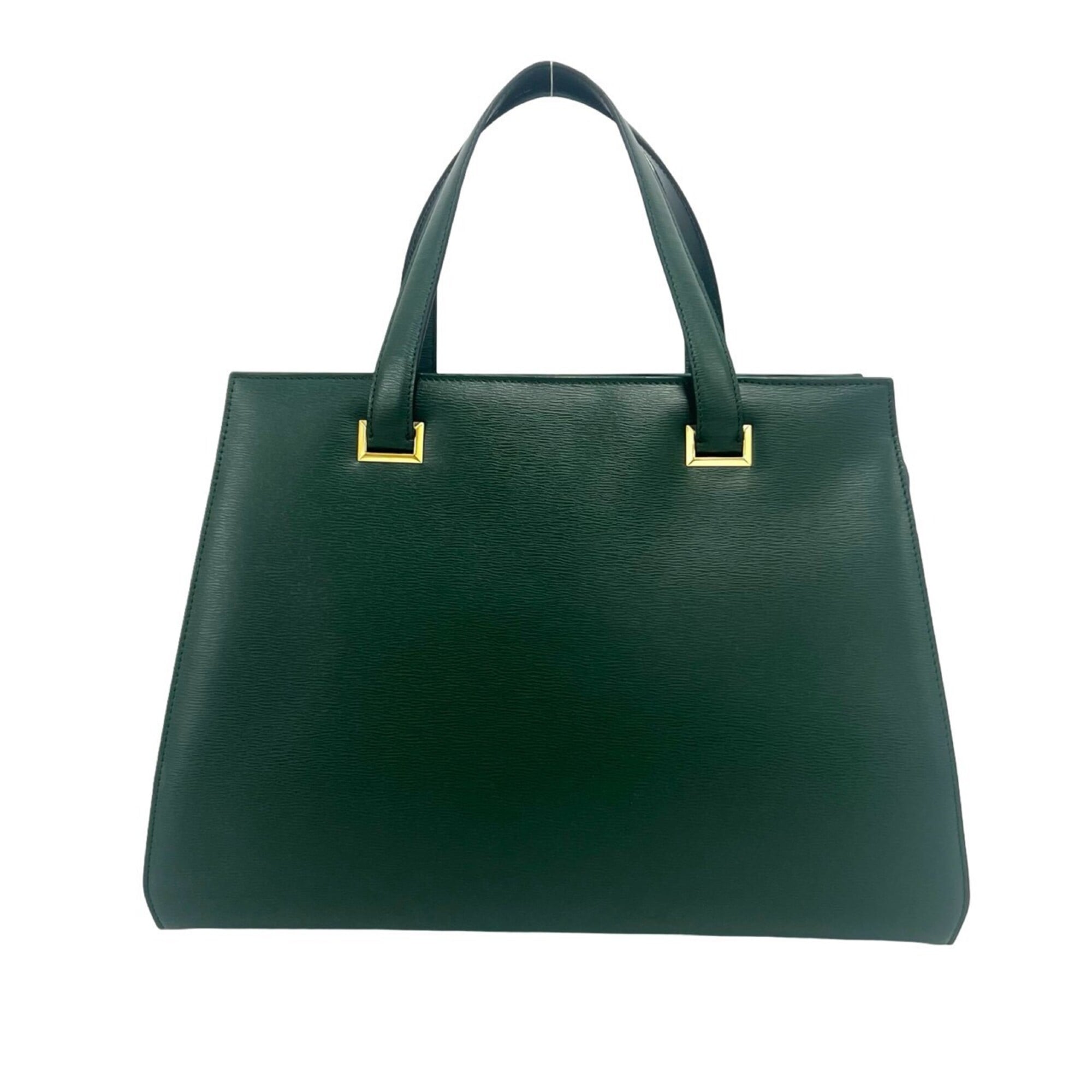 Christian Dior Green Leather Handbag Shoulder Bag (Pre-Owned)