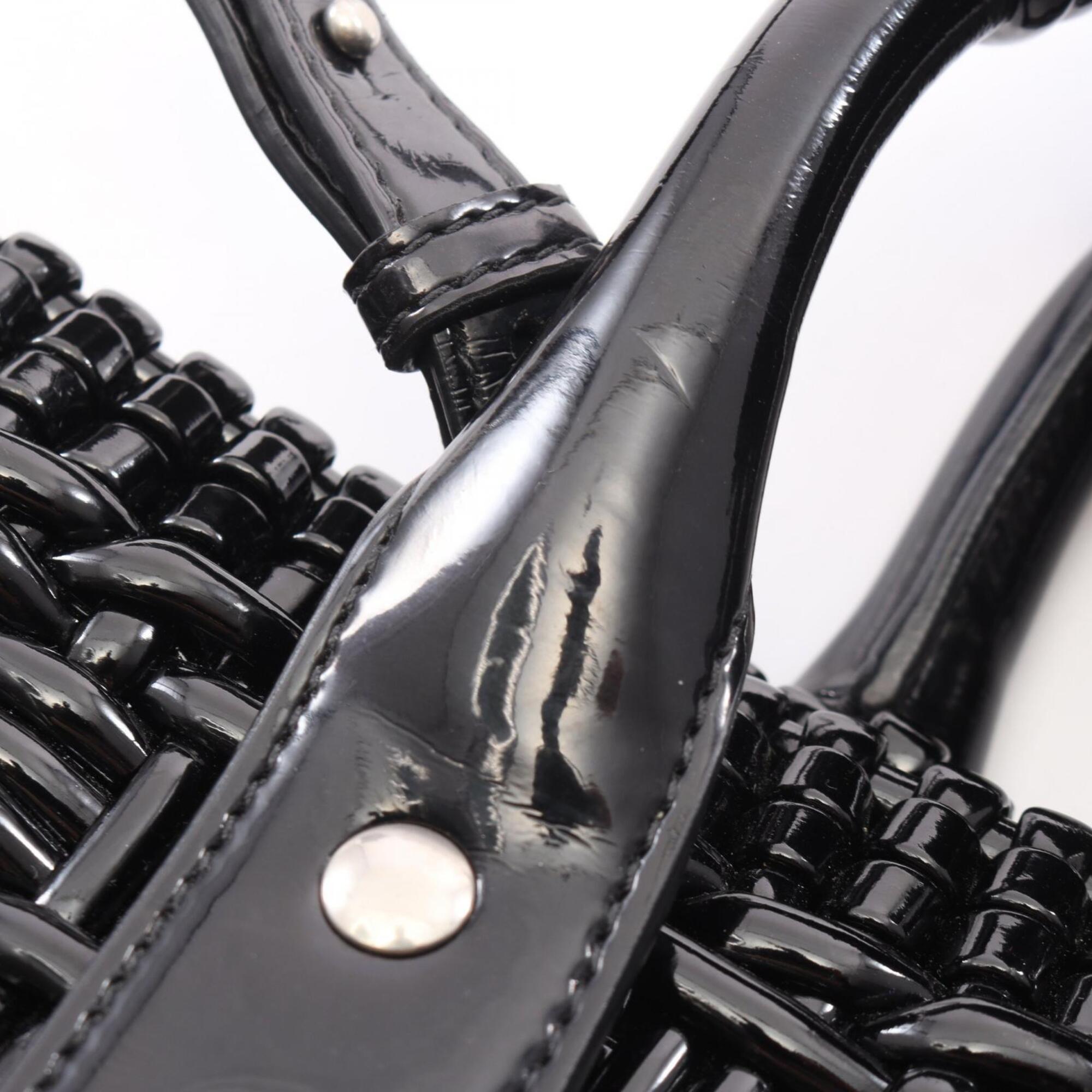Balenciaga Black Leather Basket Tote Bag (Pre-Owned)