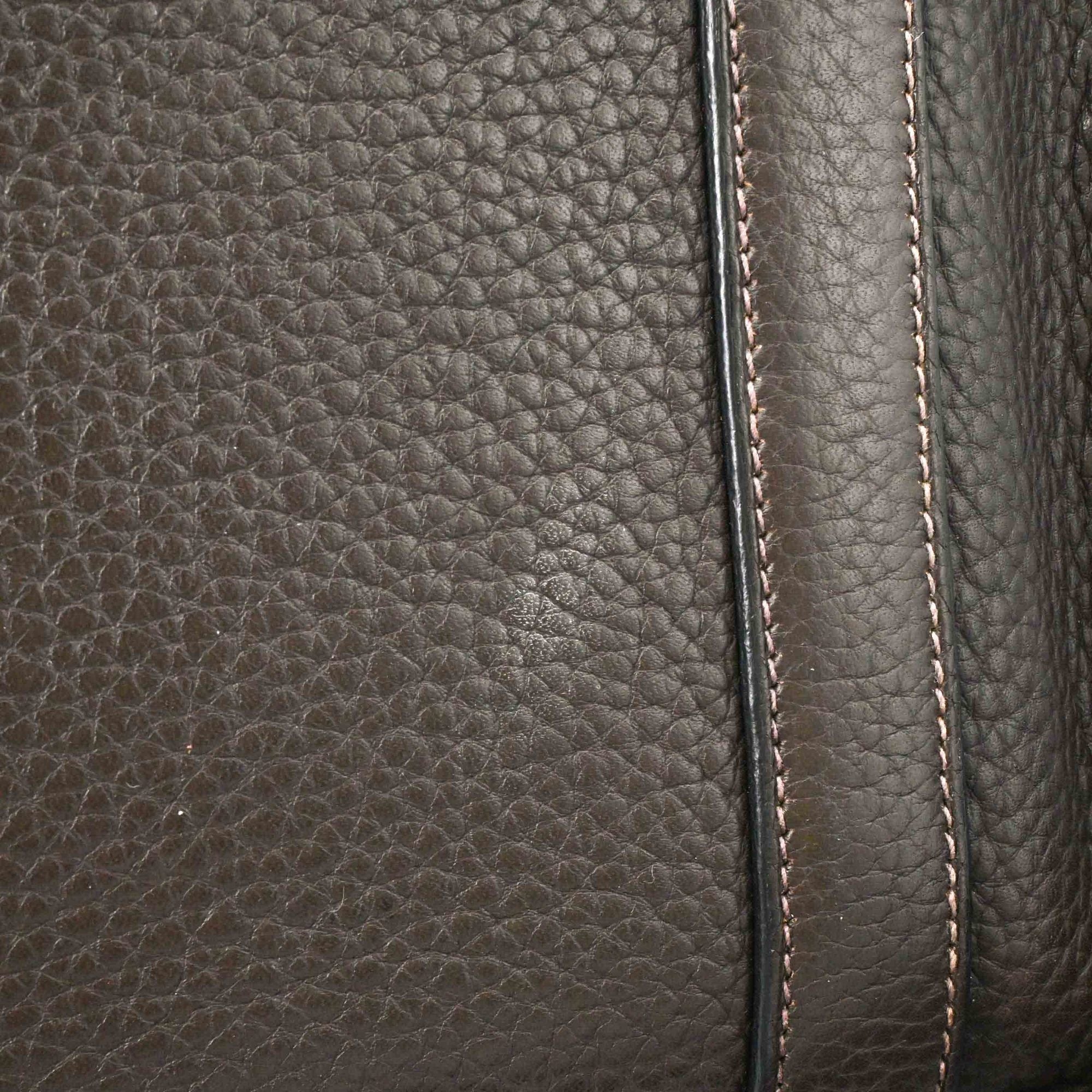 Hermes Caporal Blue Etain Taurillon Clemence Leather Shoulder Bag (Pre-Owned)