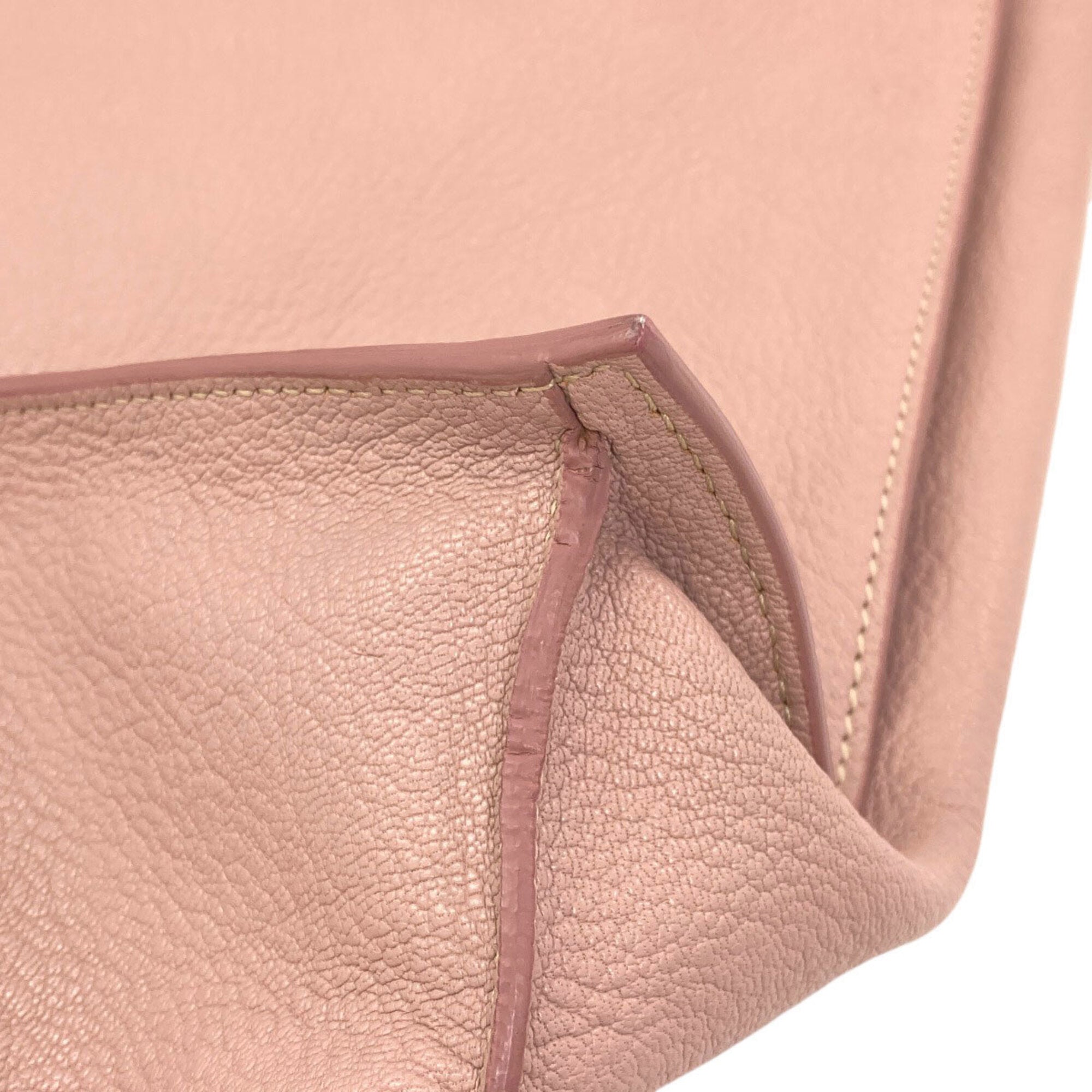 Miu Miu Pink Leather Tote Bag (Pre-Owned)