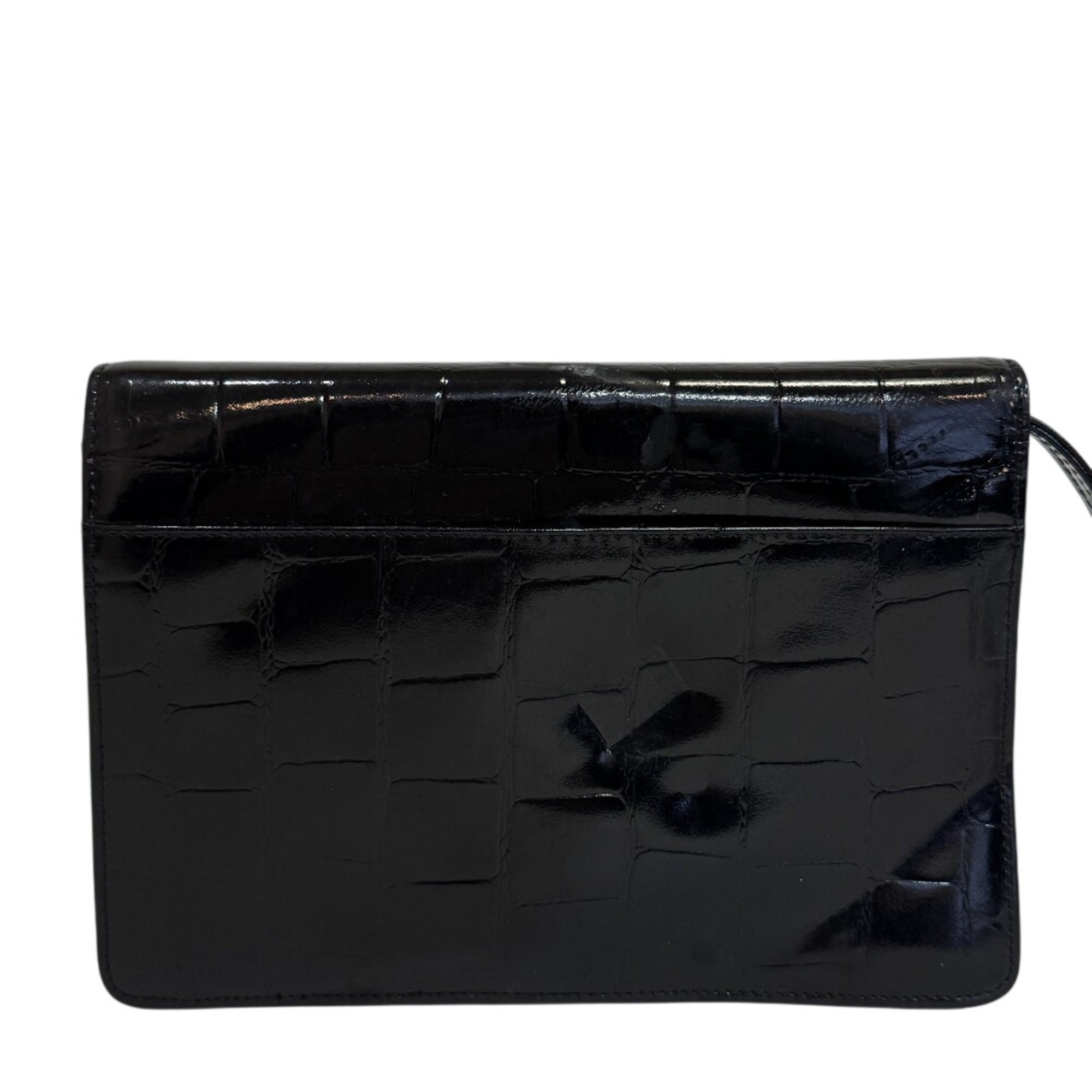 Dunhill Black Leather Clutch Bag Pouch (Pre-Owned)