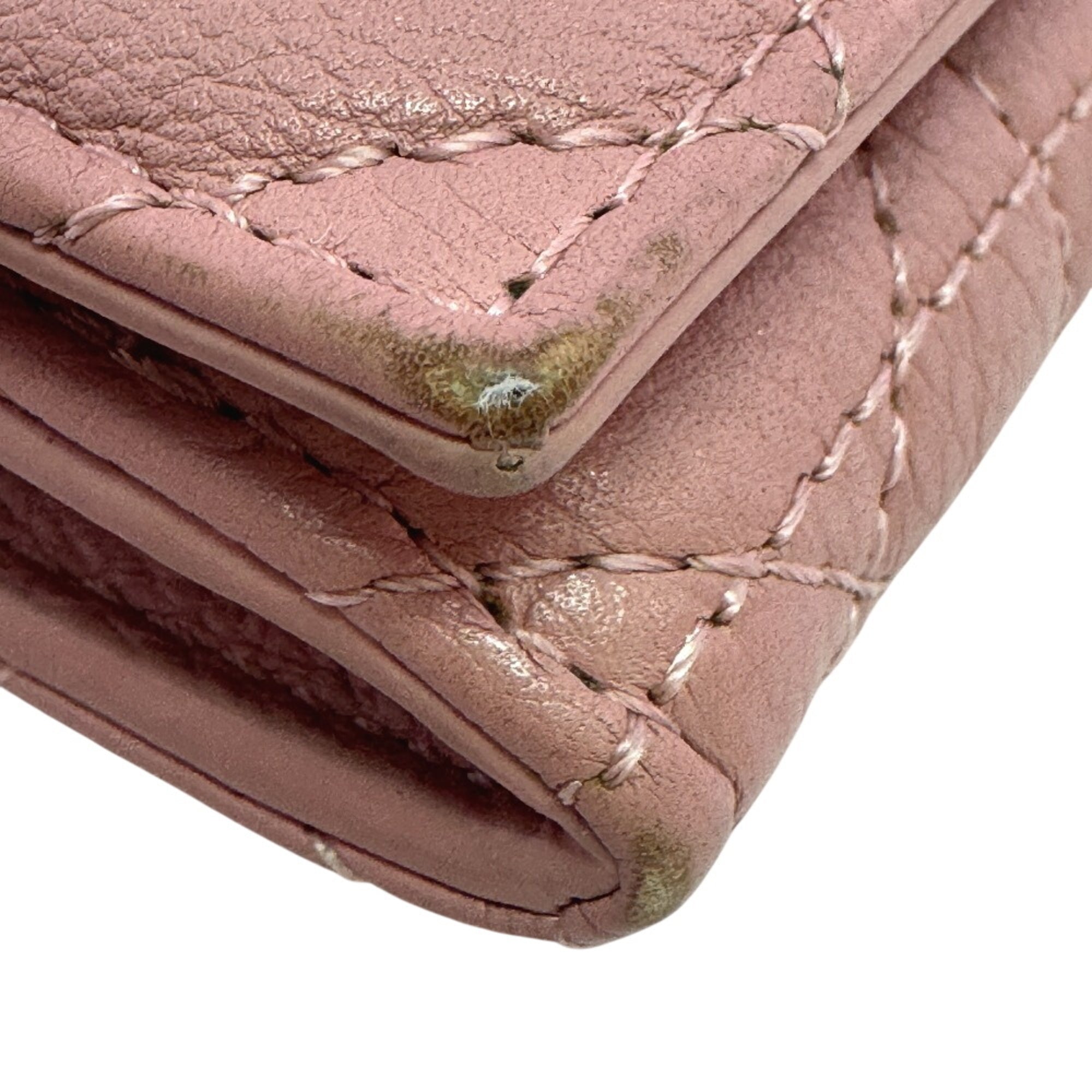 Christian Dior Pink Leather Wallet (Bi-Fold) (Pre-Owned)