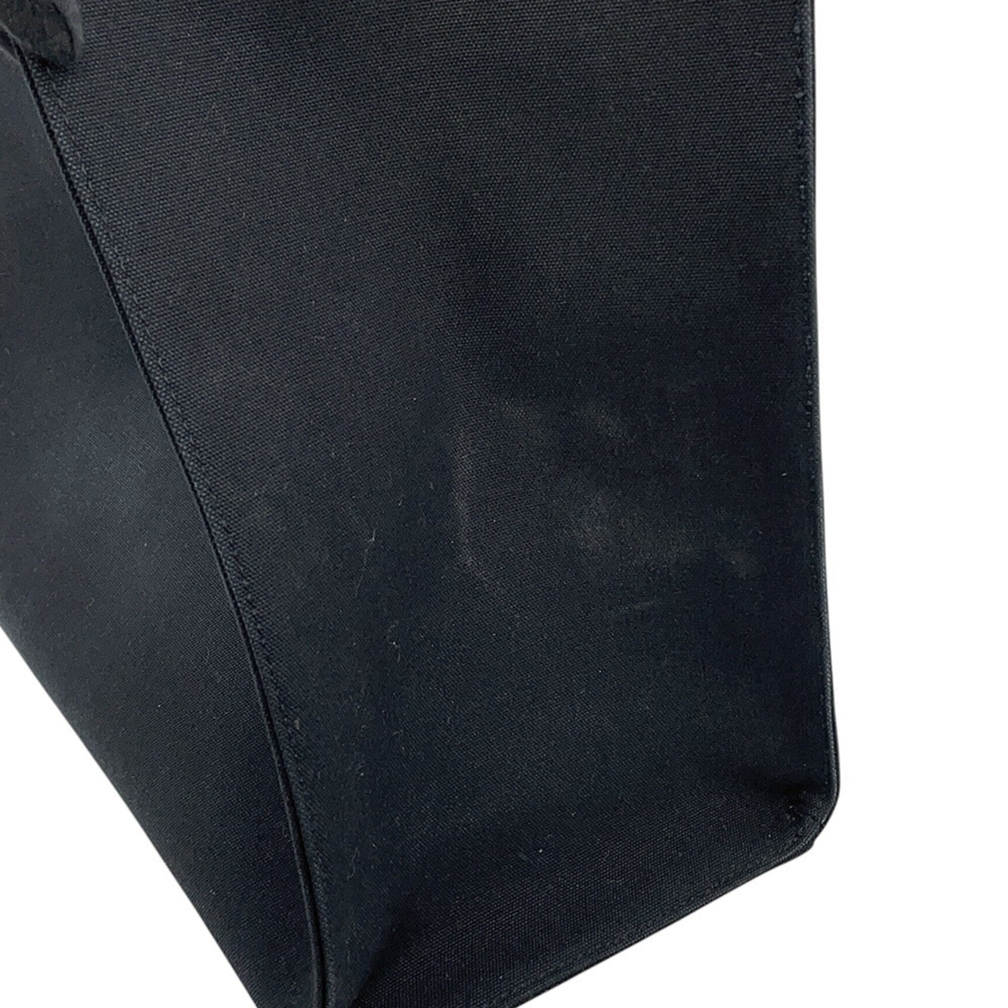 Fendi Black Gold Canvas Handbag Tote Bag (Pre-Owned)
