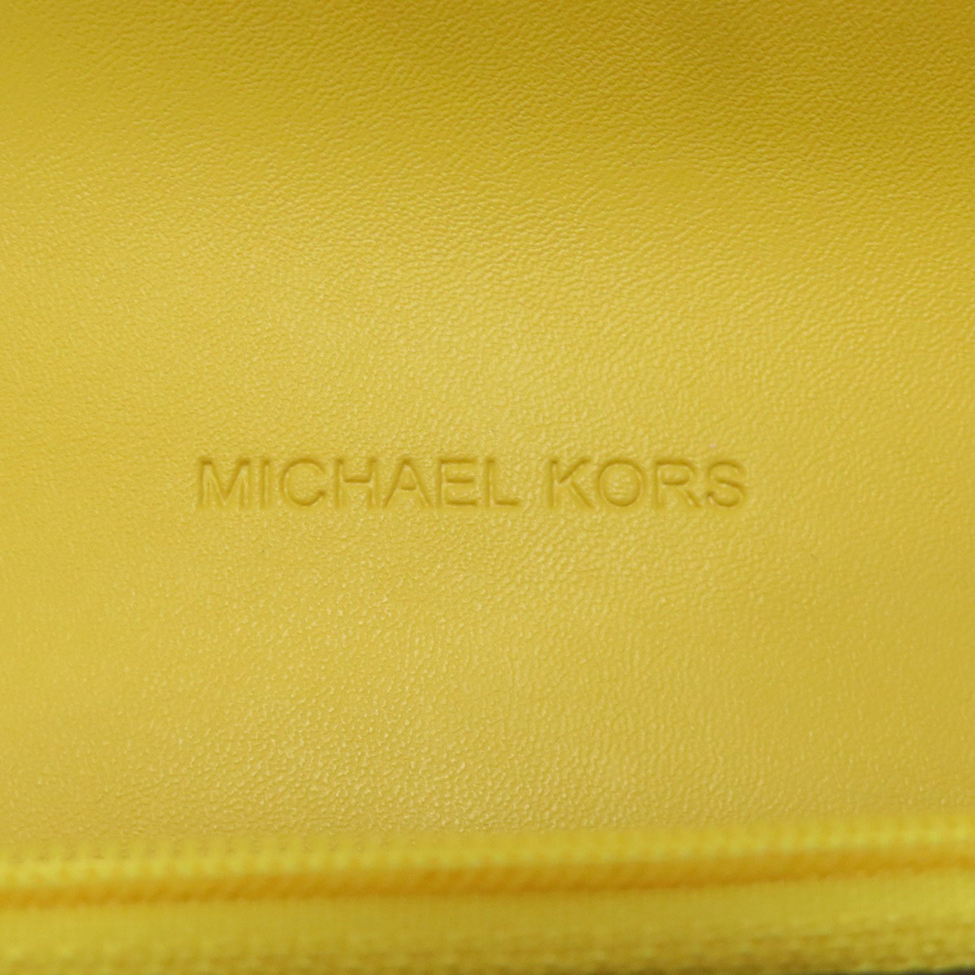 Michael Kors Yellow Leather Chain/Shoulder Wallet (Pre-Owned)