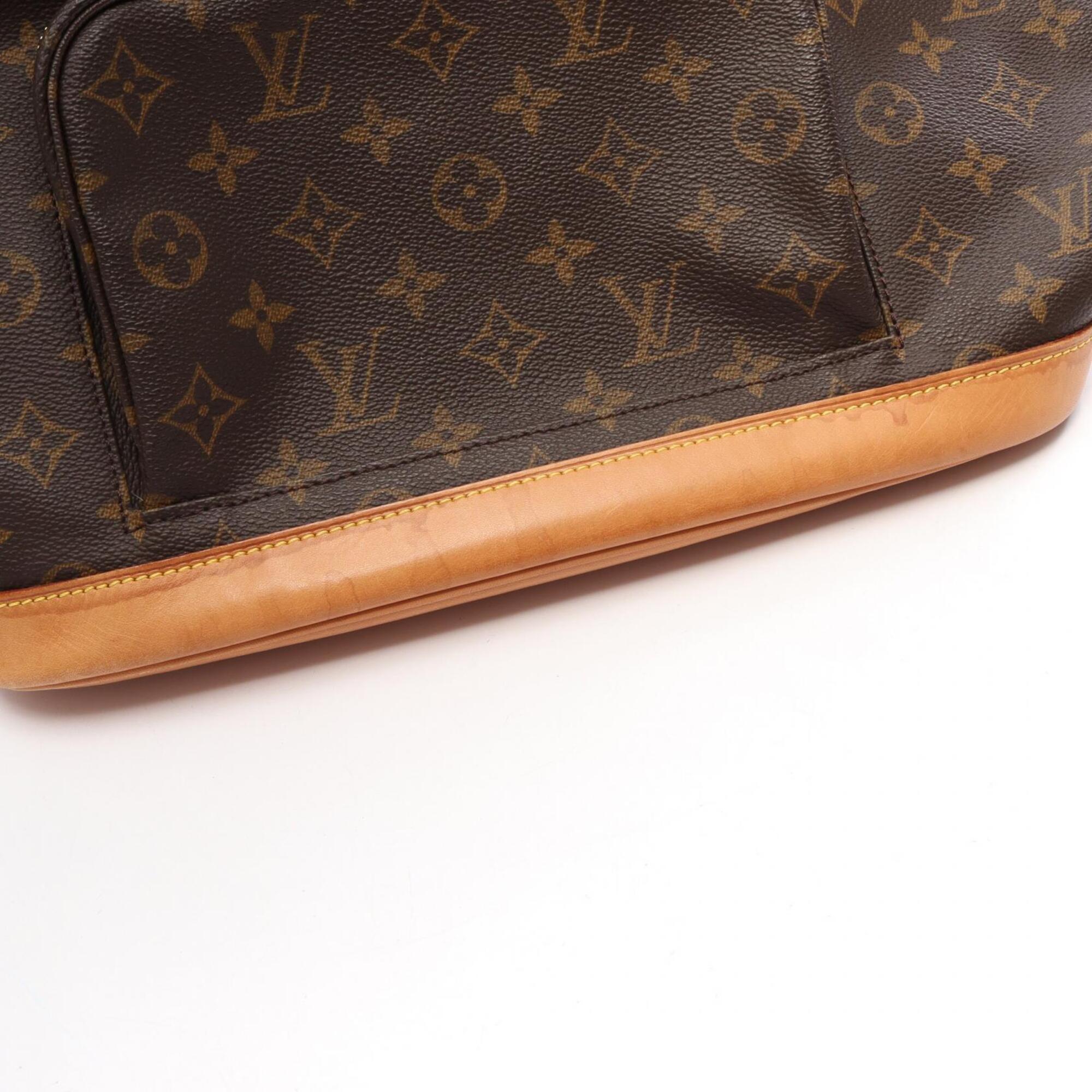 Louis Vuitton Brown Pvc Leather Backpack Handbag (Pre-Owned)