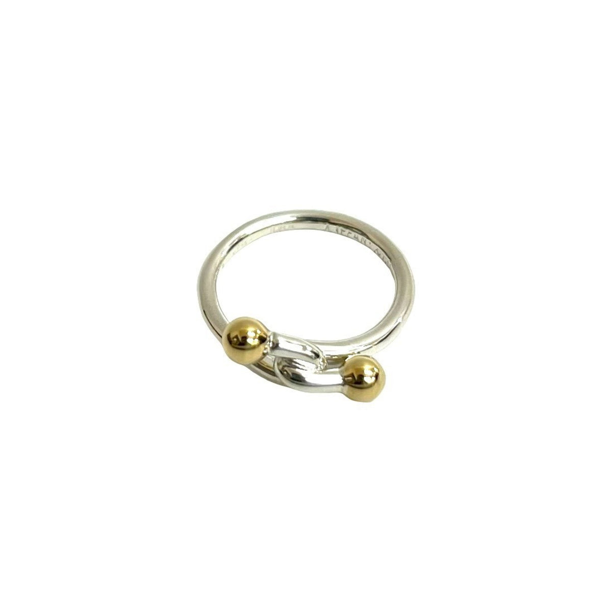Tiffany Gold Silver Silver 925 Yellow Gold (10K) Band Ring (Pre-Owned)