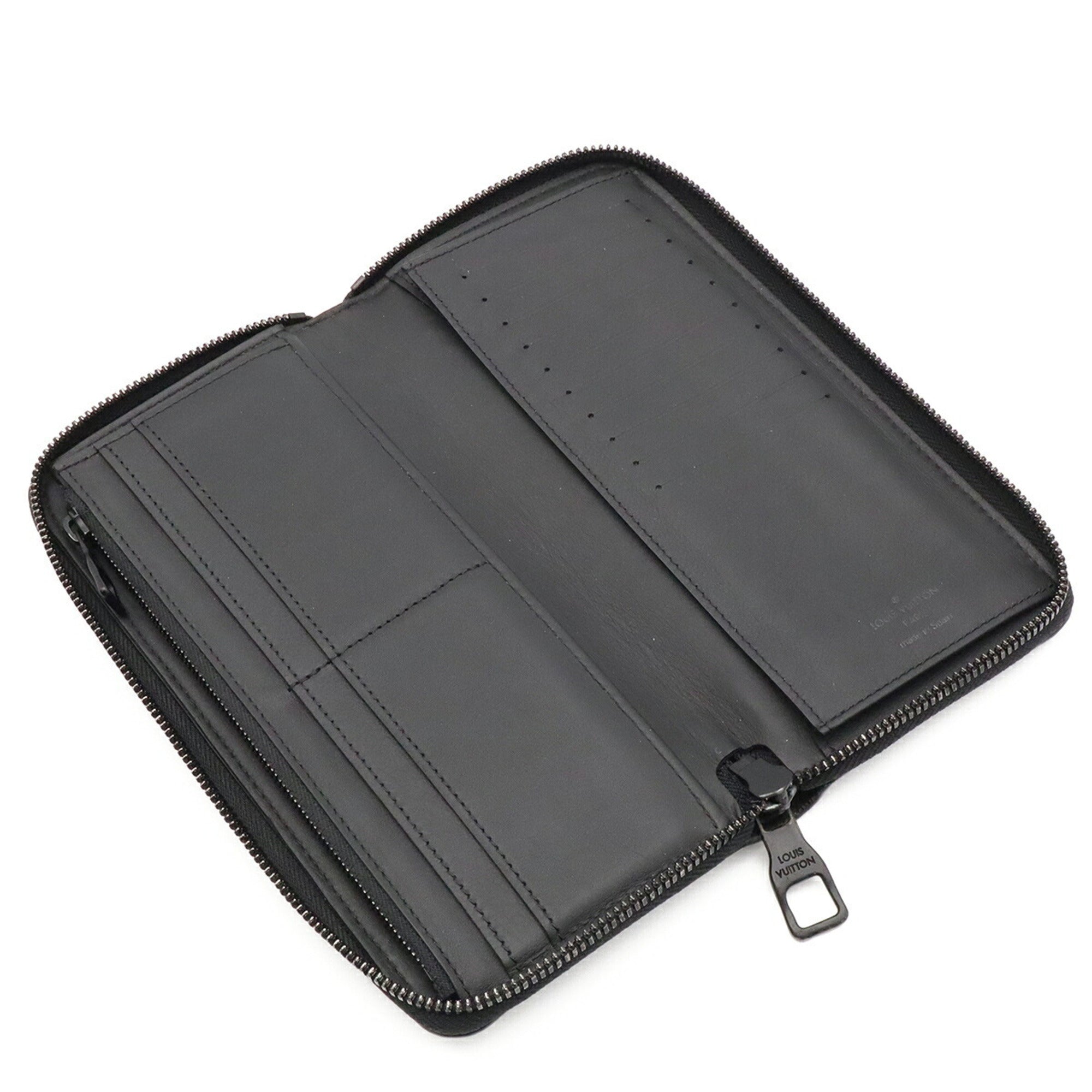 Louis Vuitton Black Noir Leather Coin Purse/Coin Case (Pre-Owned)