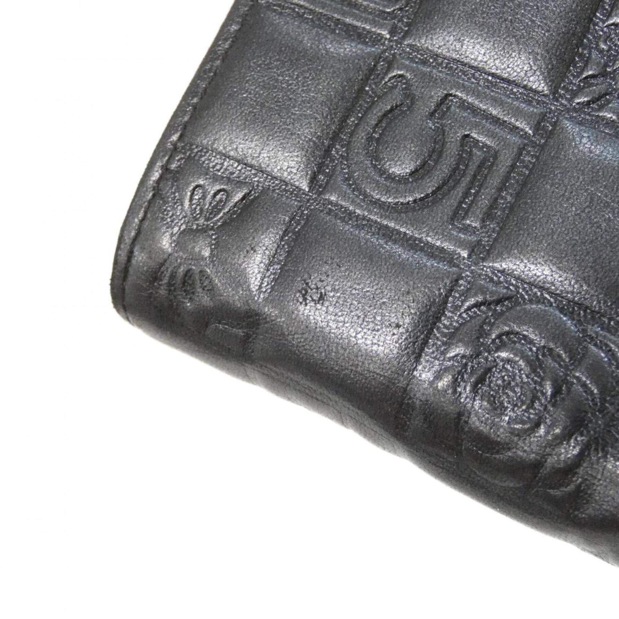 Chanel Black Leather Wallet (Bi-Fold) (Pre-Owned)