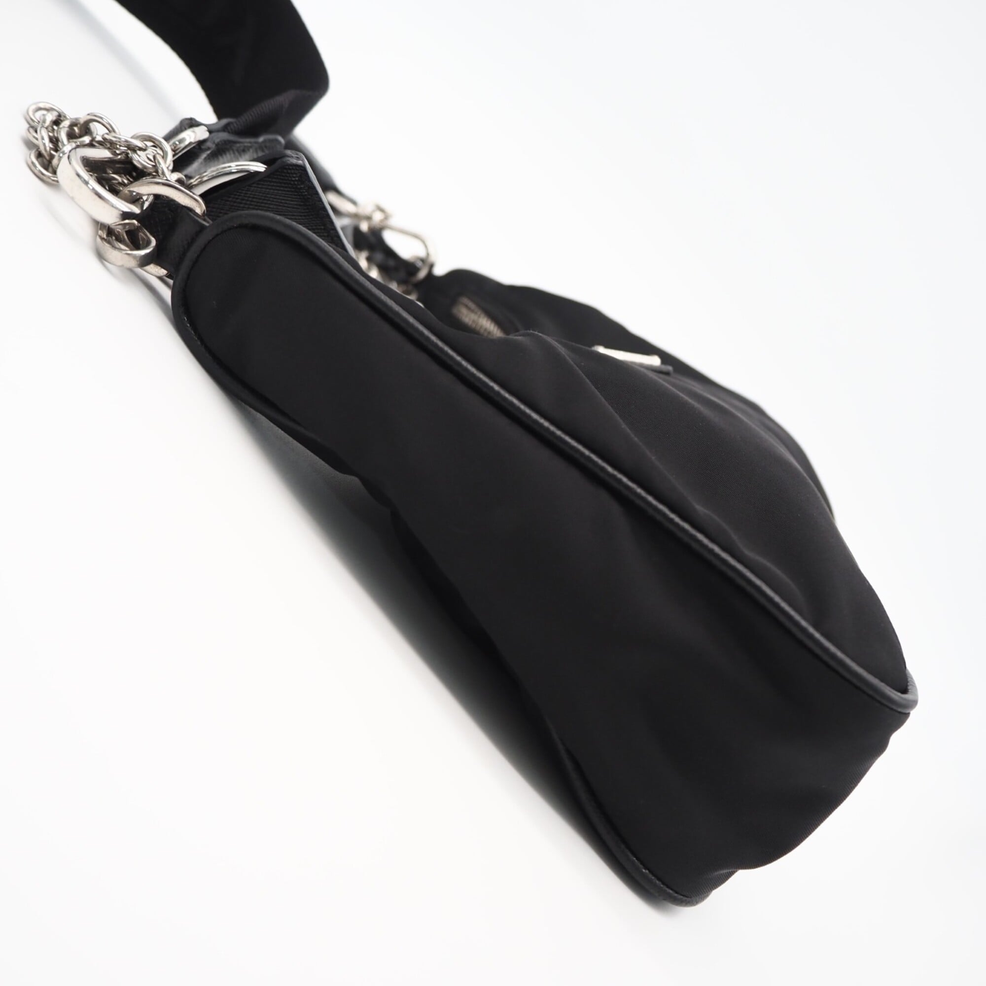 Prada Black Nylon Pouch Shoulder Bag (Pre-Owned)