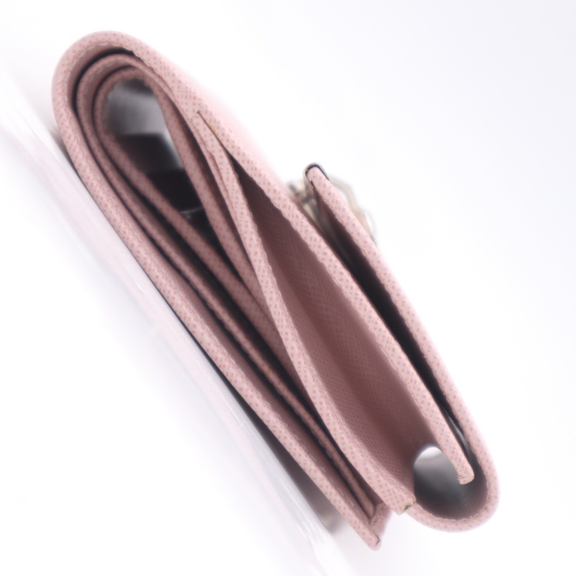 Salvatore Ferragamo Gancini Pink Leather Wallet (Bi-Fold) (Pre-Owned)