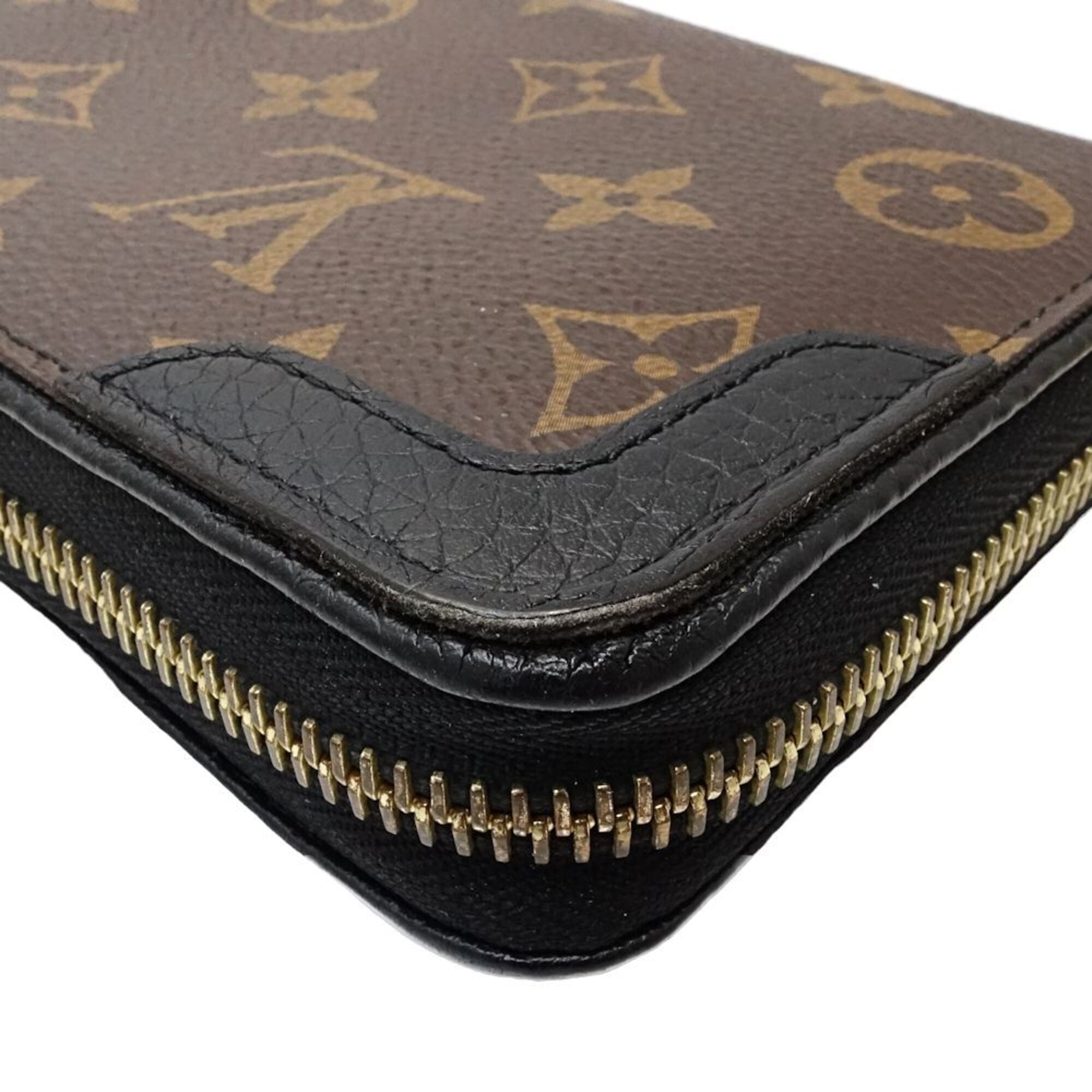 Louis Vuitton Monogram Noir Leather Coin Purse/Coin Case (Pre-Owned)