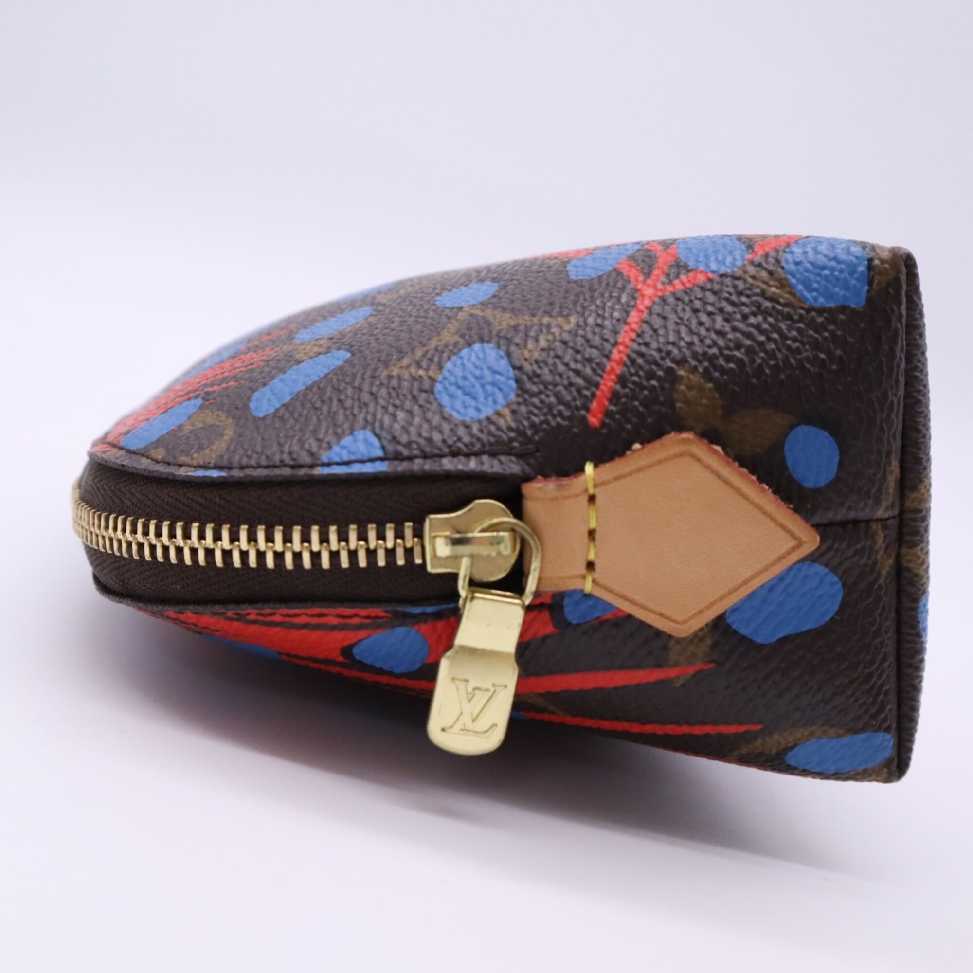 Louis Vuitton Brown Multi-Color Coated Canvas Leather Pochette Pouch (Pre-Owned)
