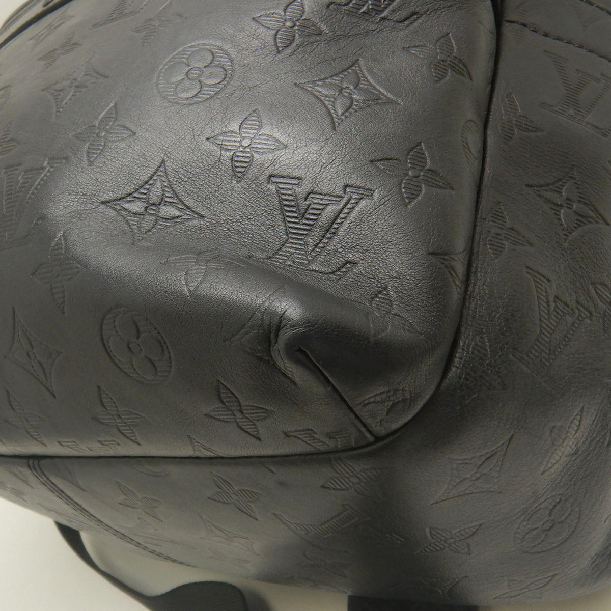 Louis Vuitton Monogram Shadow Noir Leather Backpack (Pre-Owned)