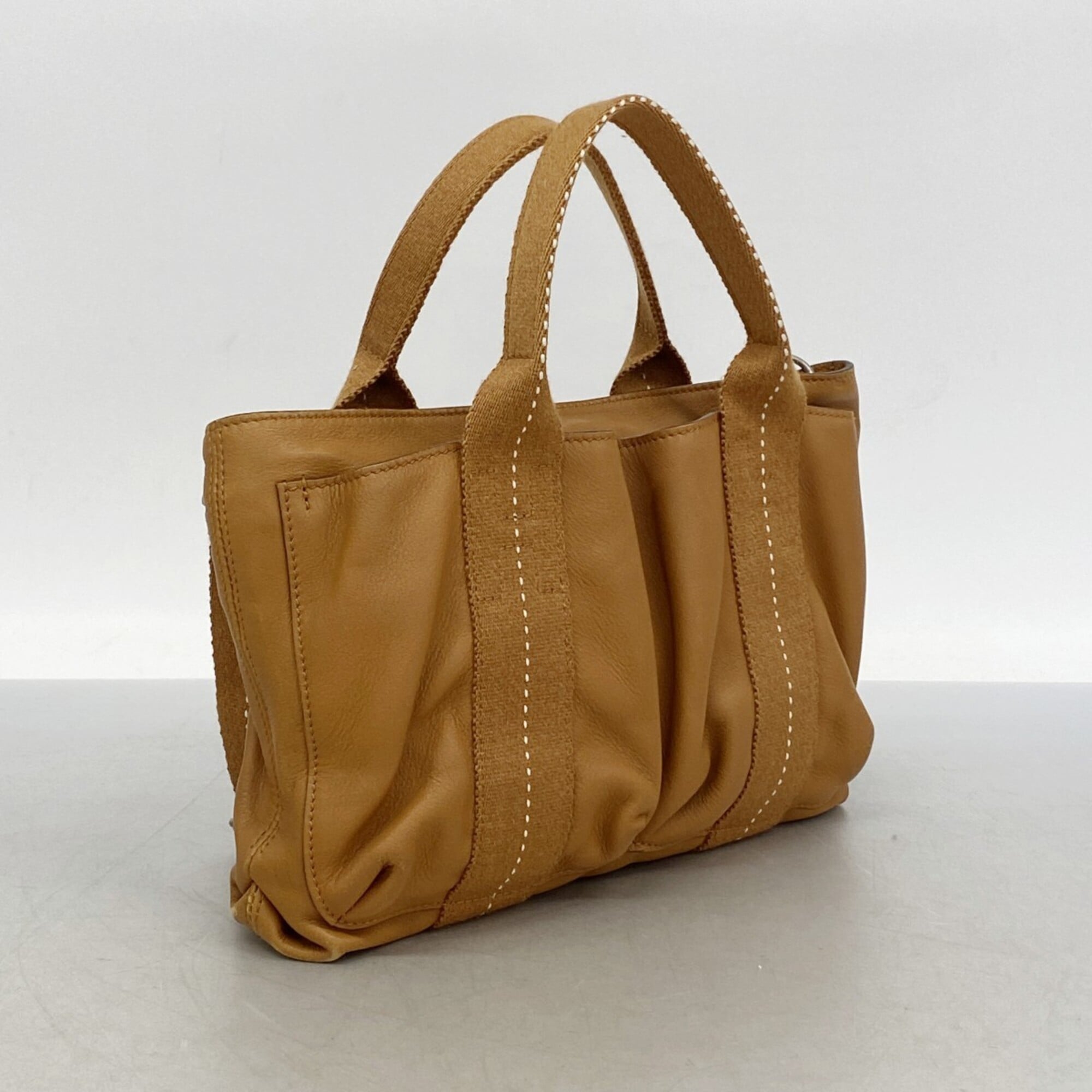 Hermes Brown Leather Handbag (Pre-Owned)