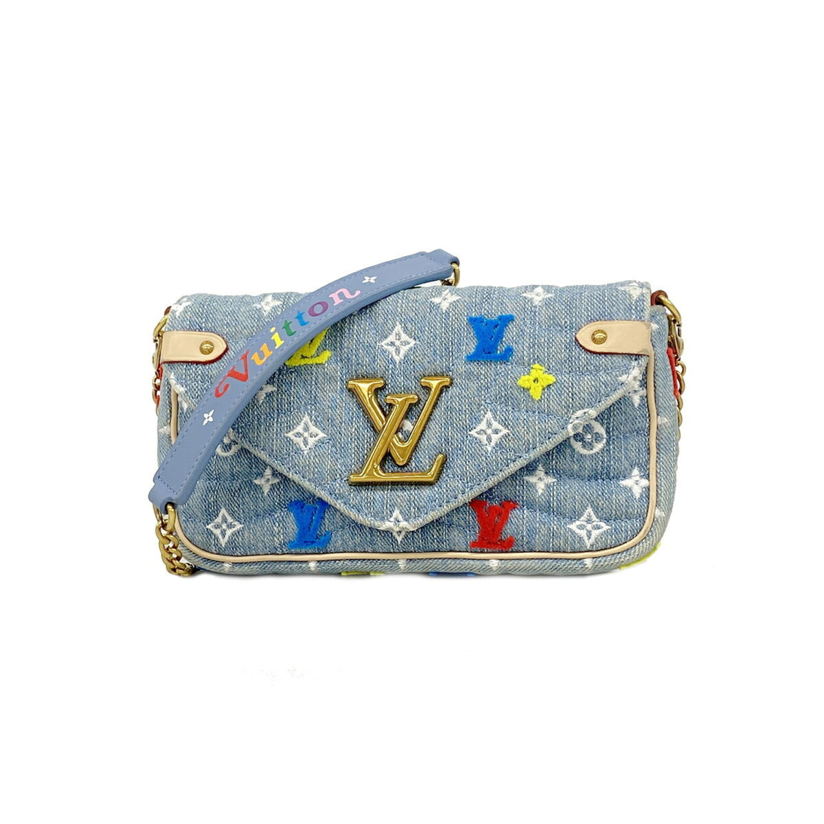 Louis Vuitton Light Blue Shoulder Bag (Pre-Owned)