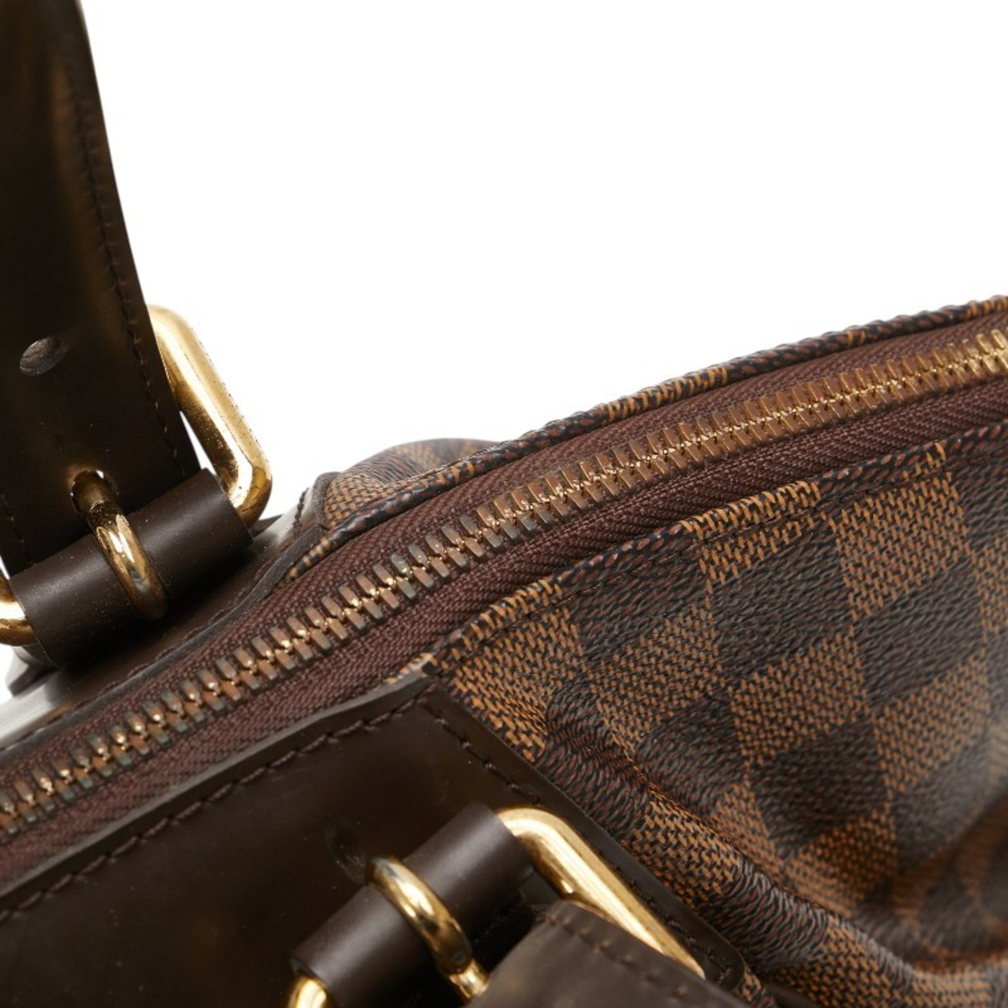 Louis Vuitton Damier Brown Pvc Leather Handbag (Pre-Owned)