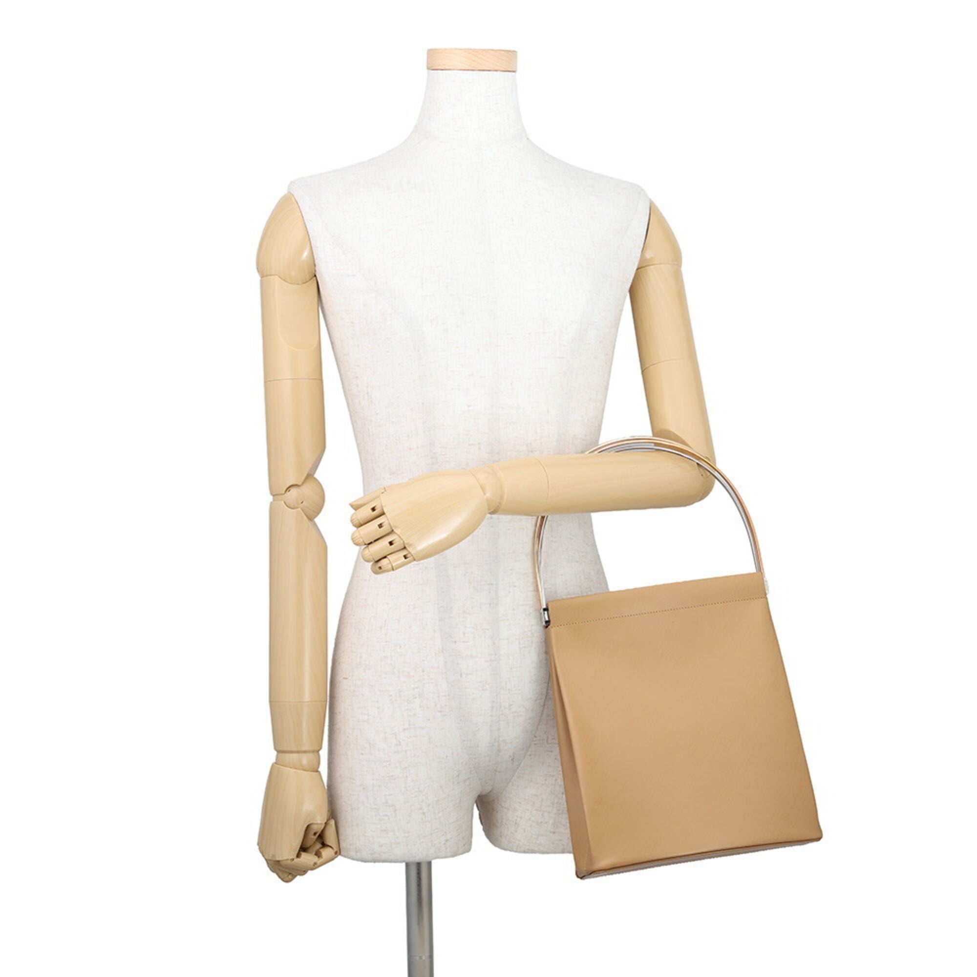 Cartier Beige Leather Handbag (Pre-Owned)