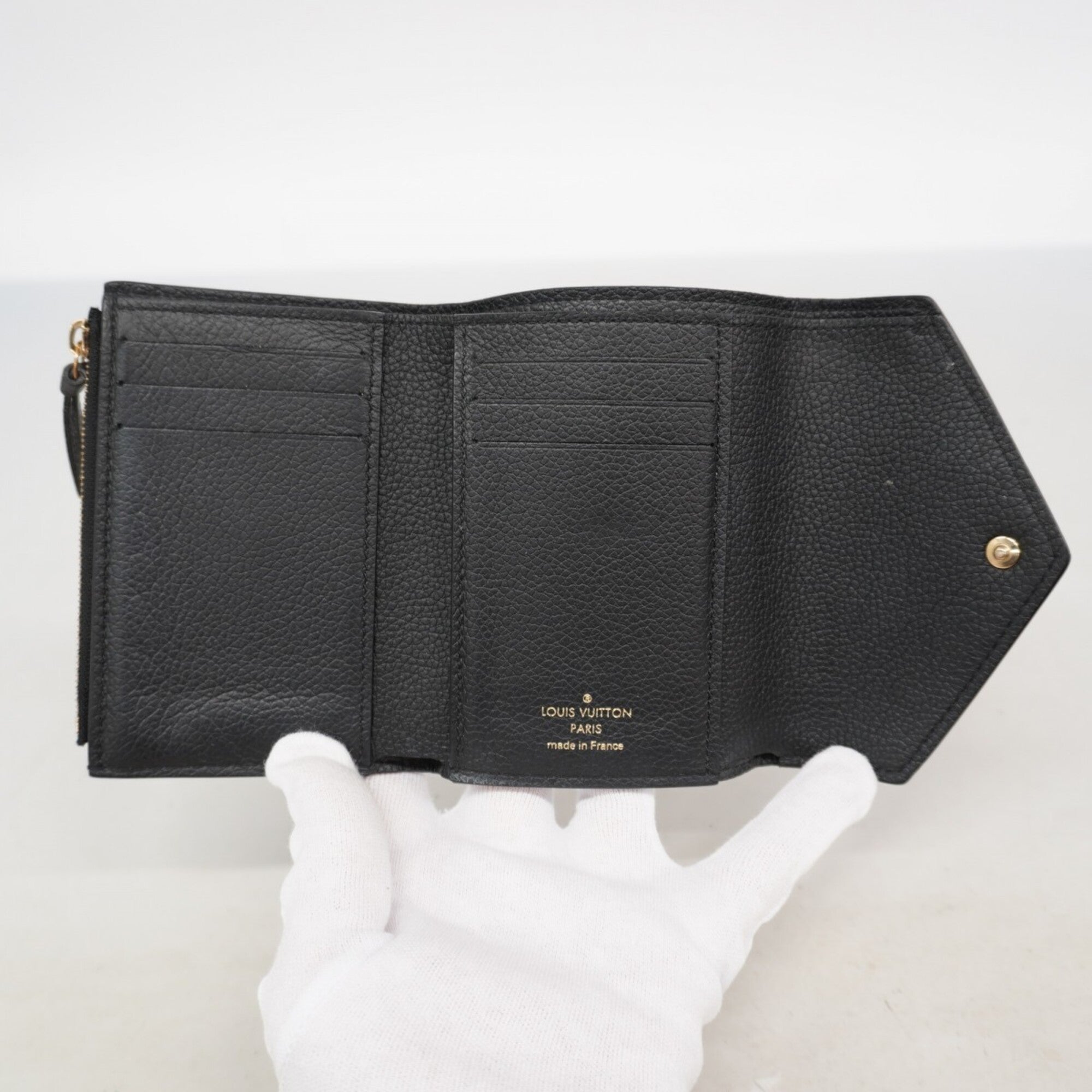 Louis Vuitton Noir Wallet (Tri-Fold) (Pre-Owned)