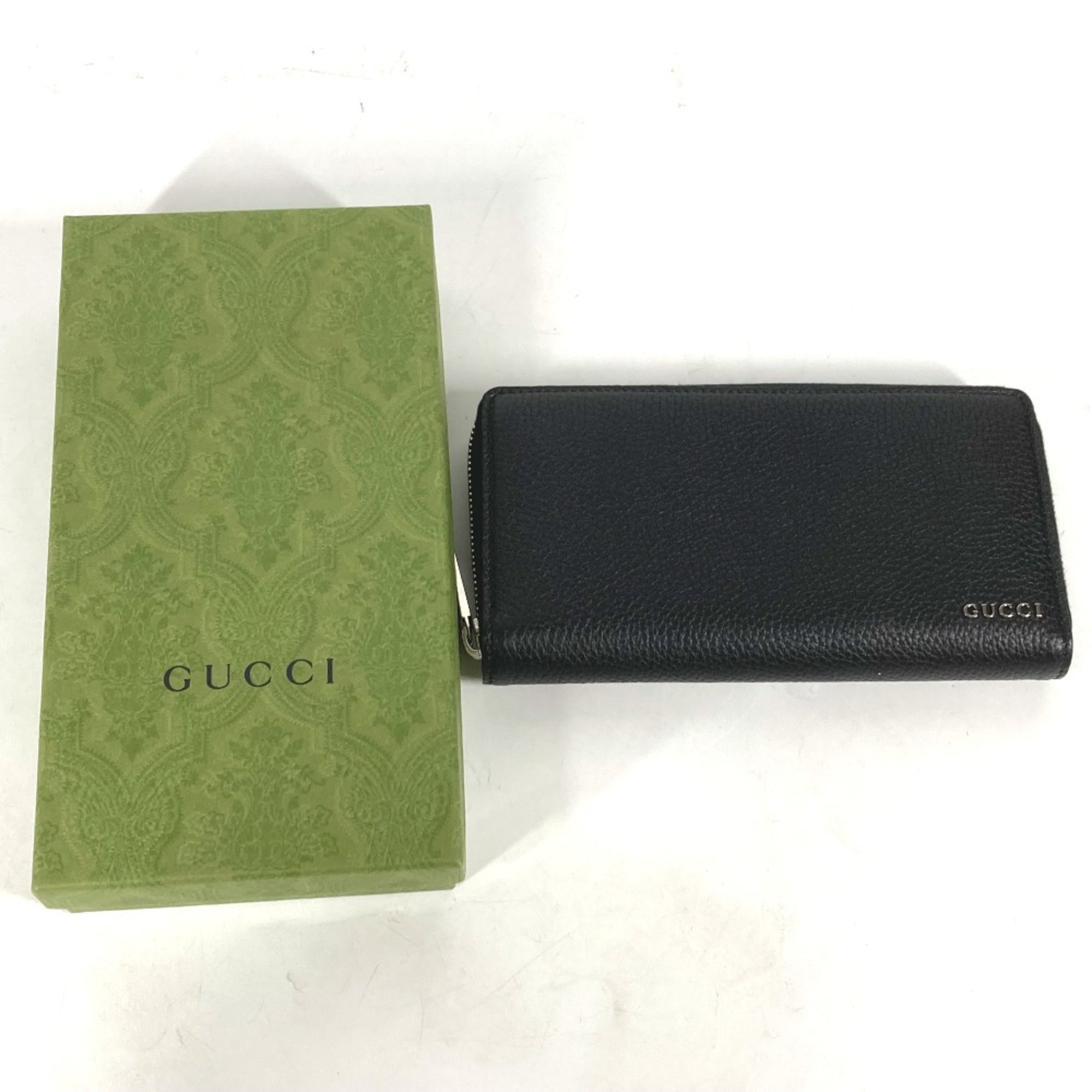 Gucci Black Leather Long Wallet (Bi-Fold) (Pre-Owned)