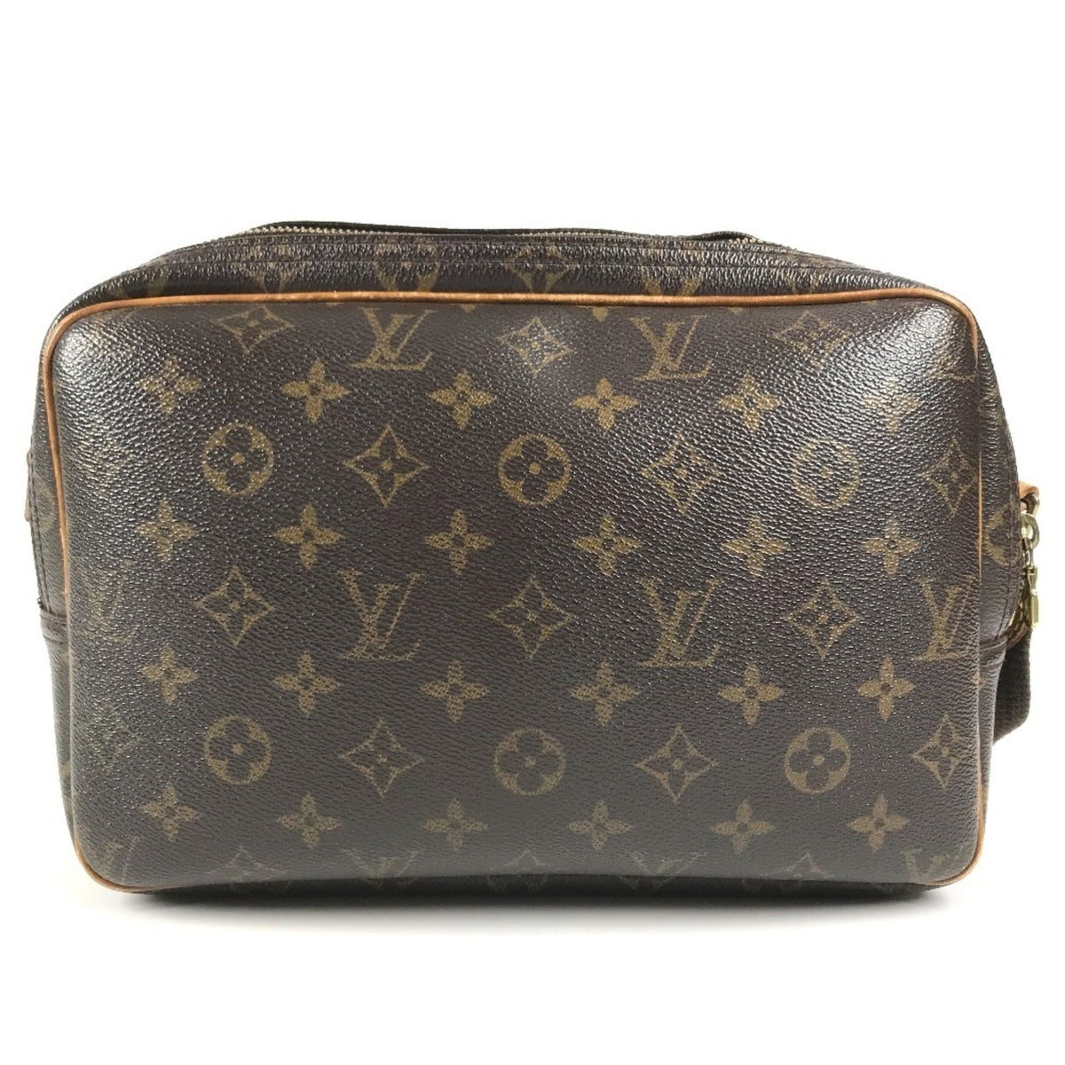 Louis Vuitton Brown Monogram Canvas Shoulder Bag (Pre-Owned)