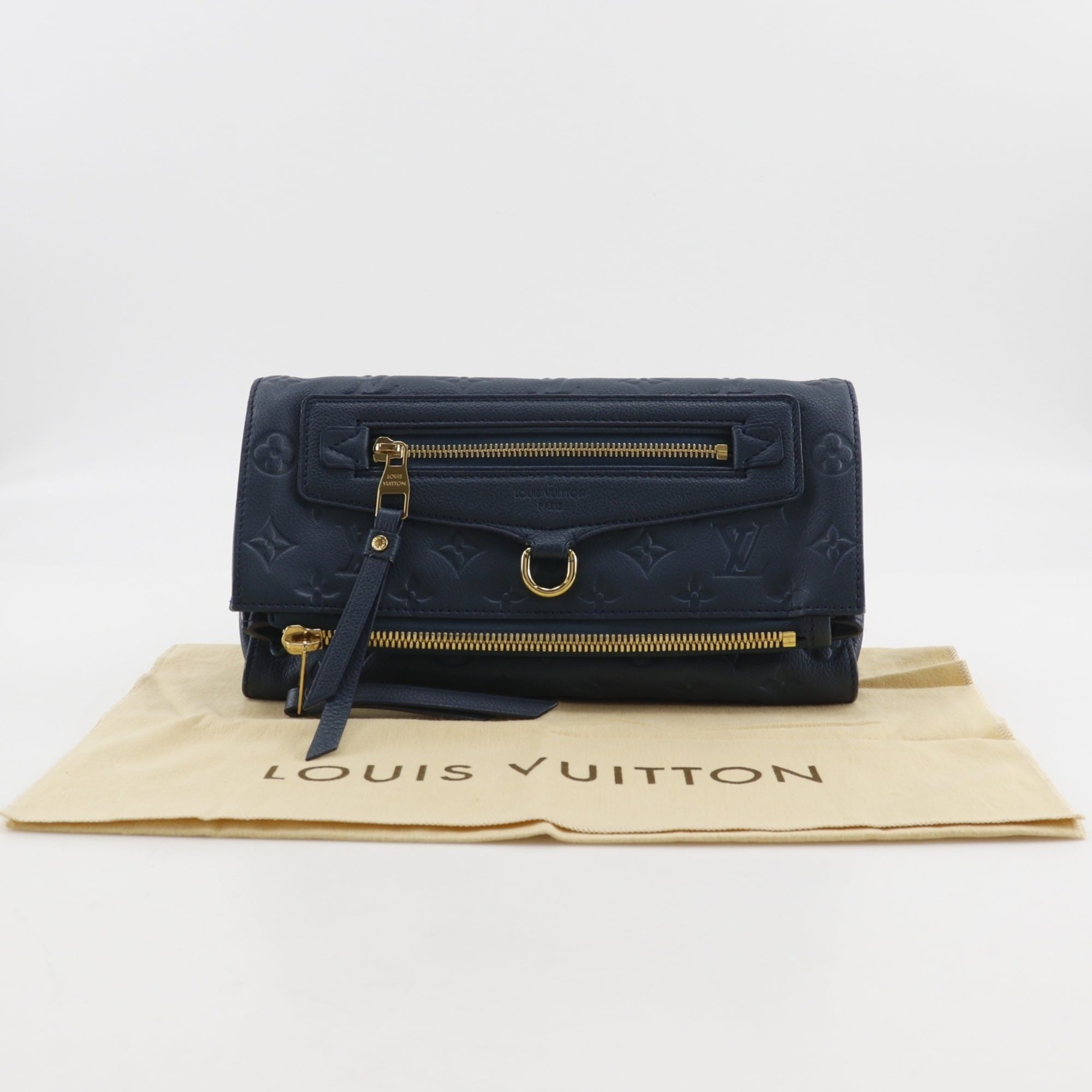 Louis Vuitton Navy Monogram Empreinte Clutch Bag (Pre-Owned)
