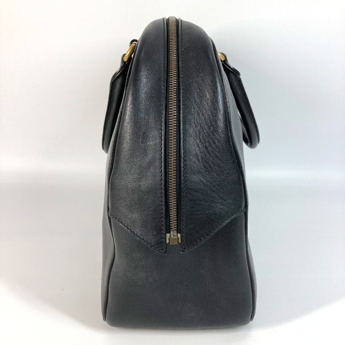 Gucci Black Leather Boston Bag Shoulder Bag (Pre-Owned)