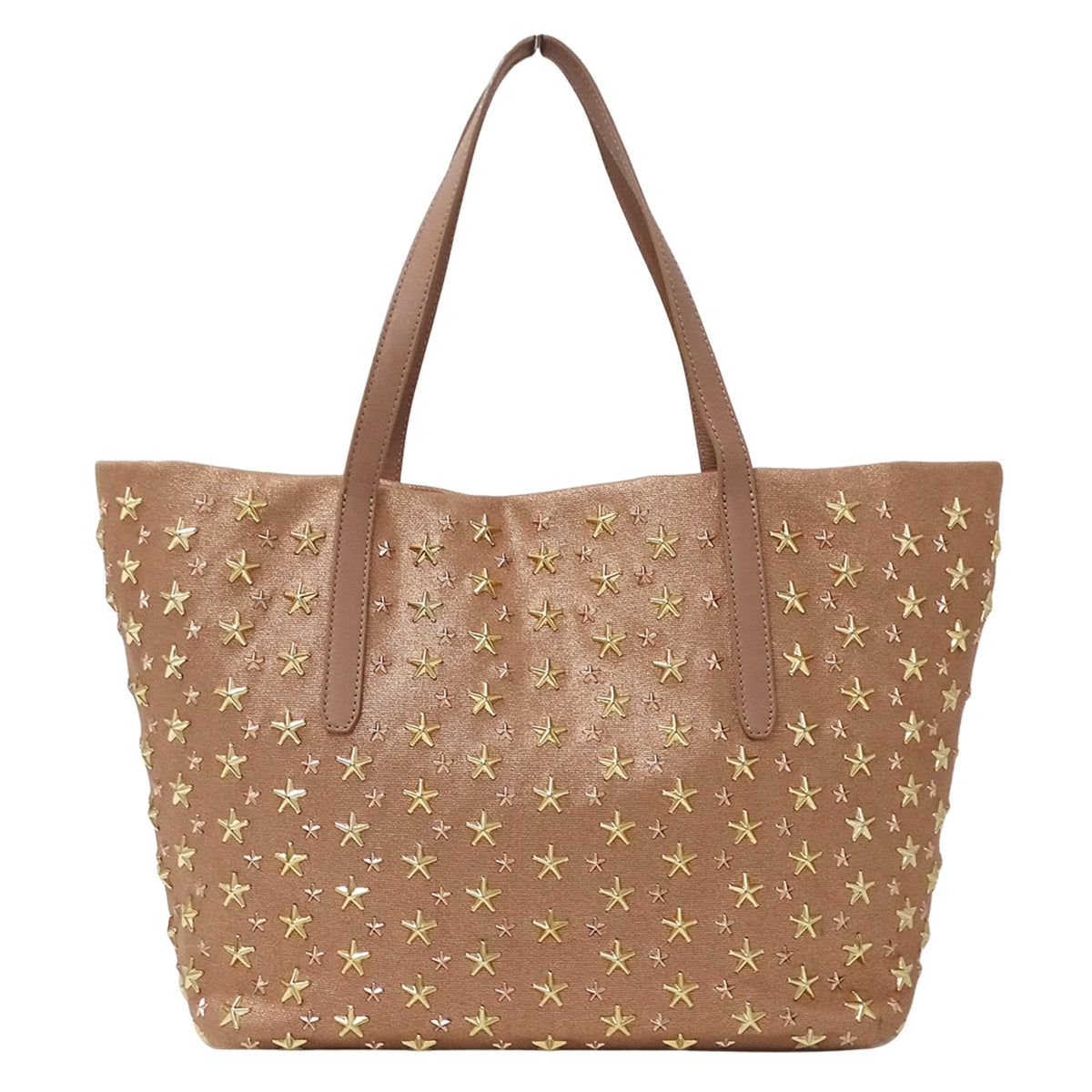 Jimmy Choo Pink Canvas Handbag Tote Bag (Pre-Owned)