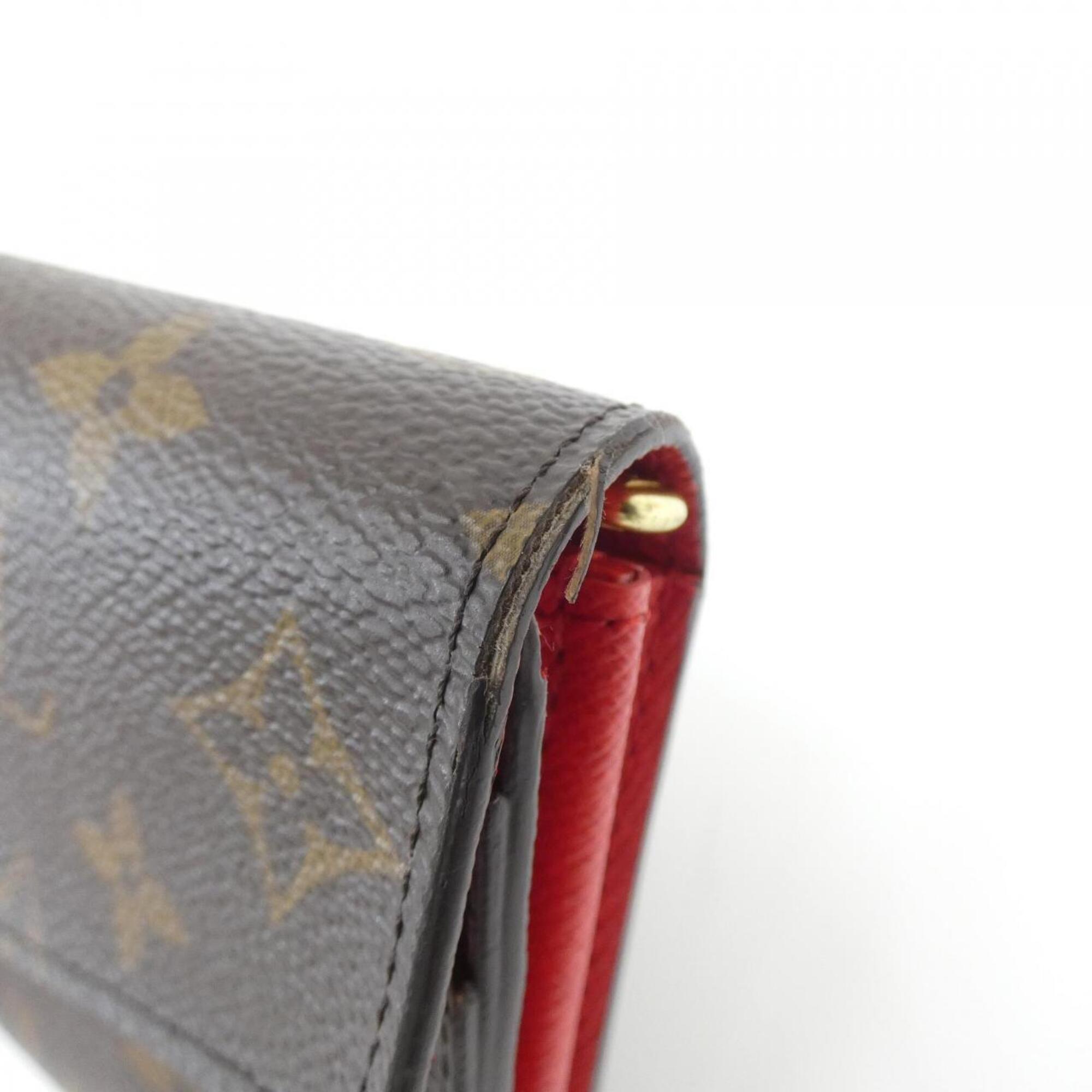 Louis Vuitton Coquelicots Marron Coated Canvas Long Wallet (Bi-Fold) (Pre-Owned)