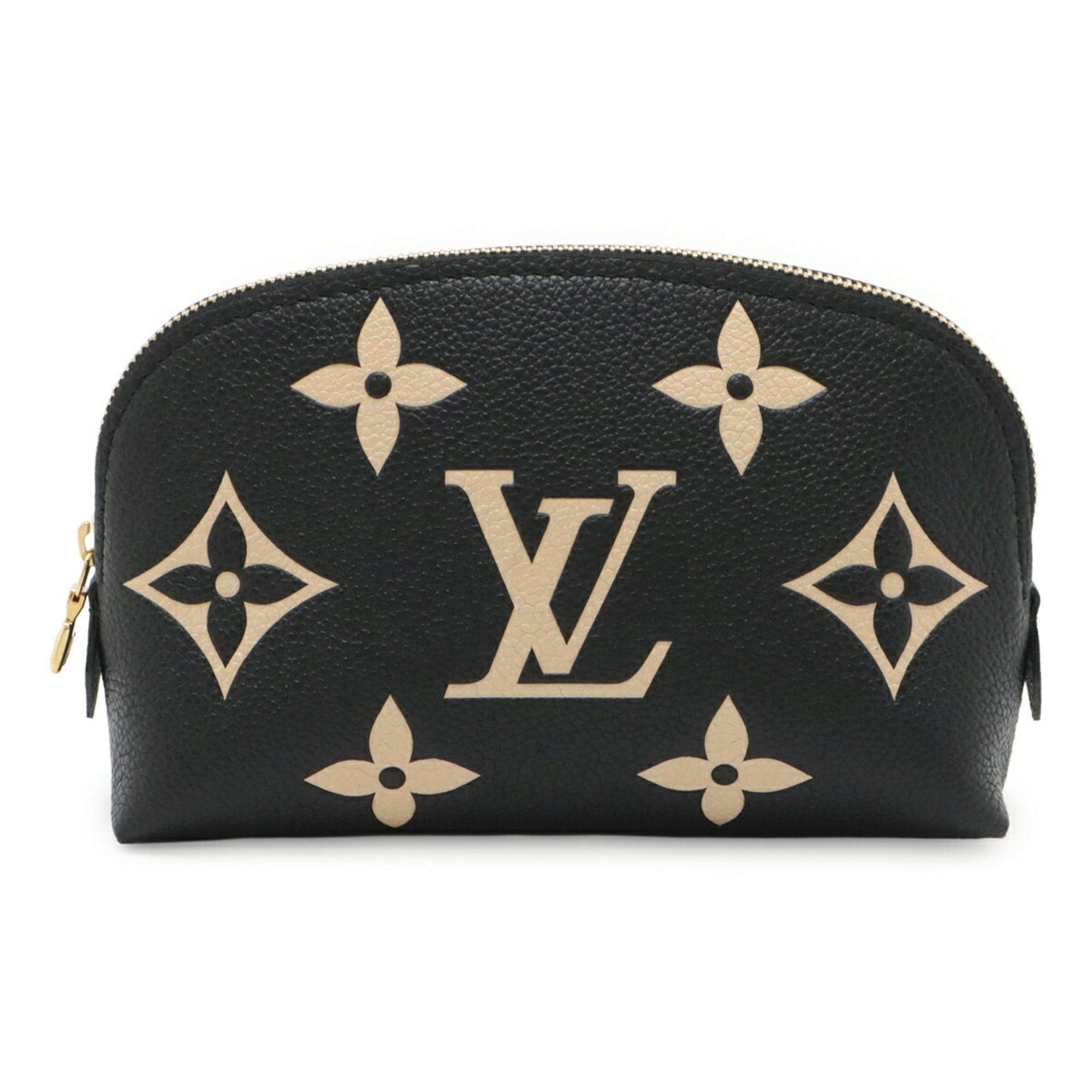 Louis Vuitton Monogram Empreinte Beige Black Monogram Empreinte Pochette (Pre-Owned)
