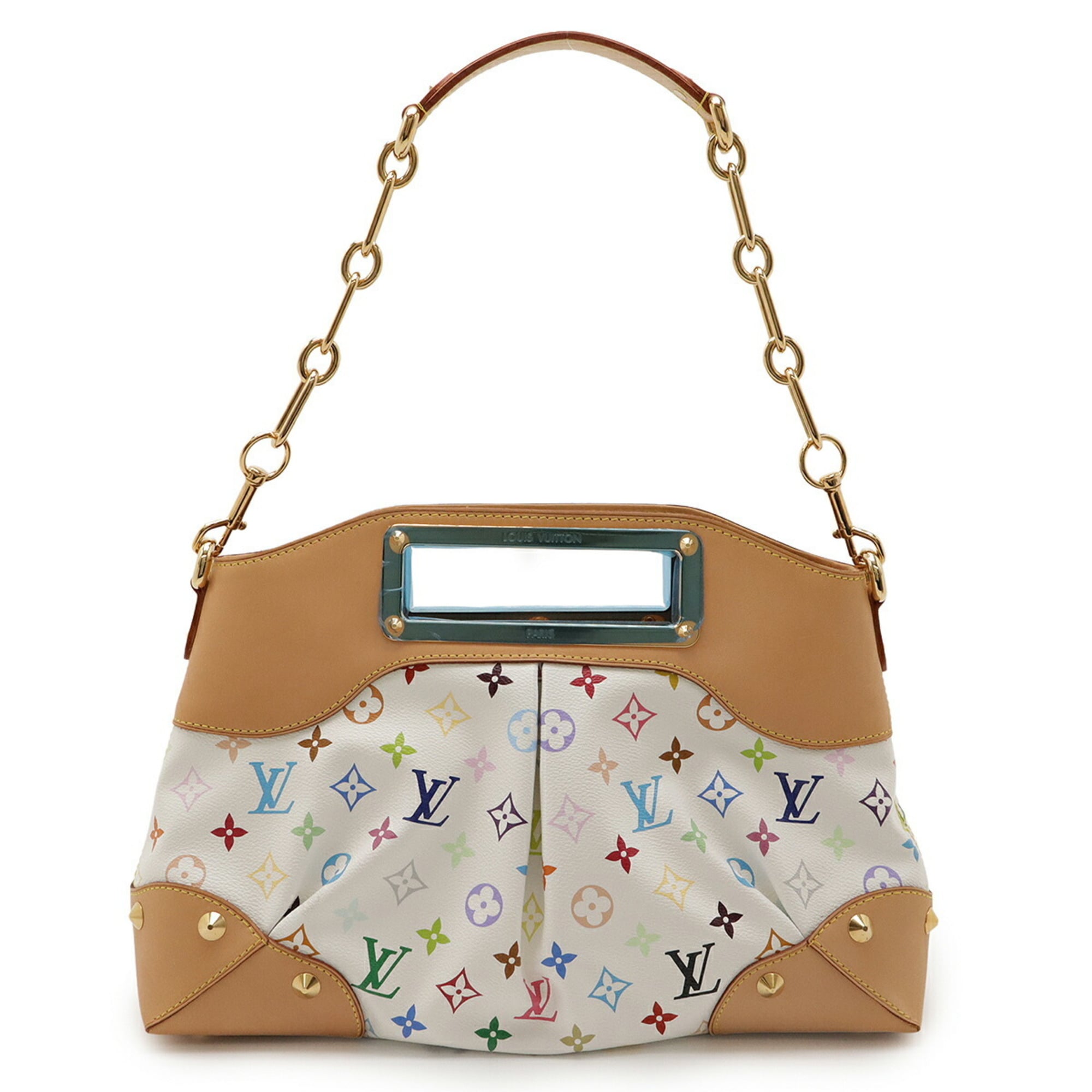 Louis Vuitton Blanc Multi-Color Monogram Multicolore Handbag Shoulder Bag (Pre-Owned)