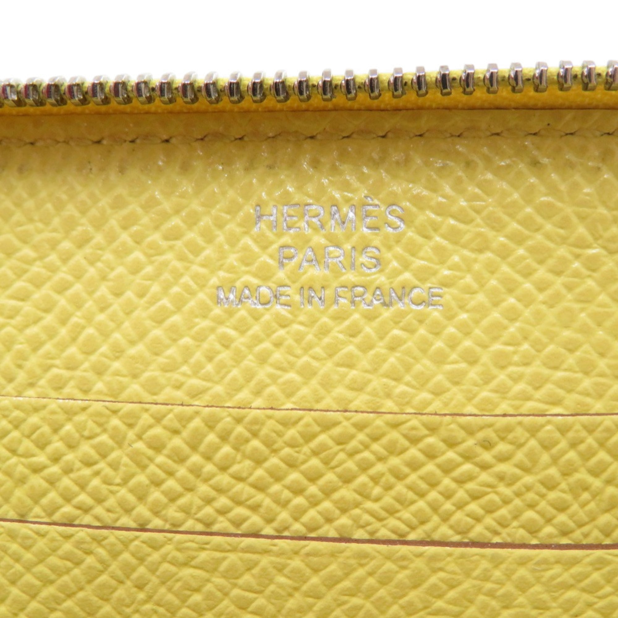 Hermes Yellow Epsom Leather Coin Purse/Coin Case (Pre-Owned)
