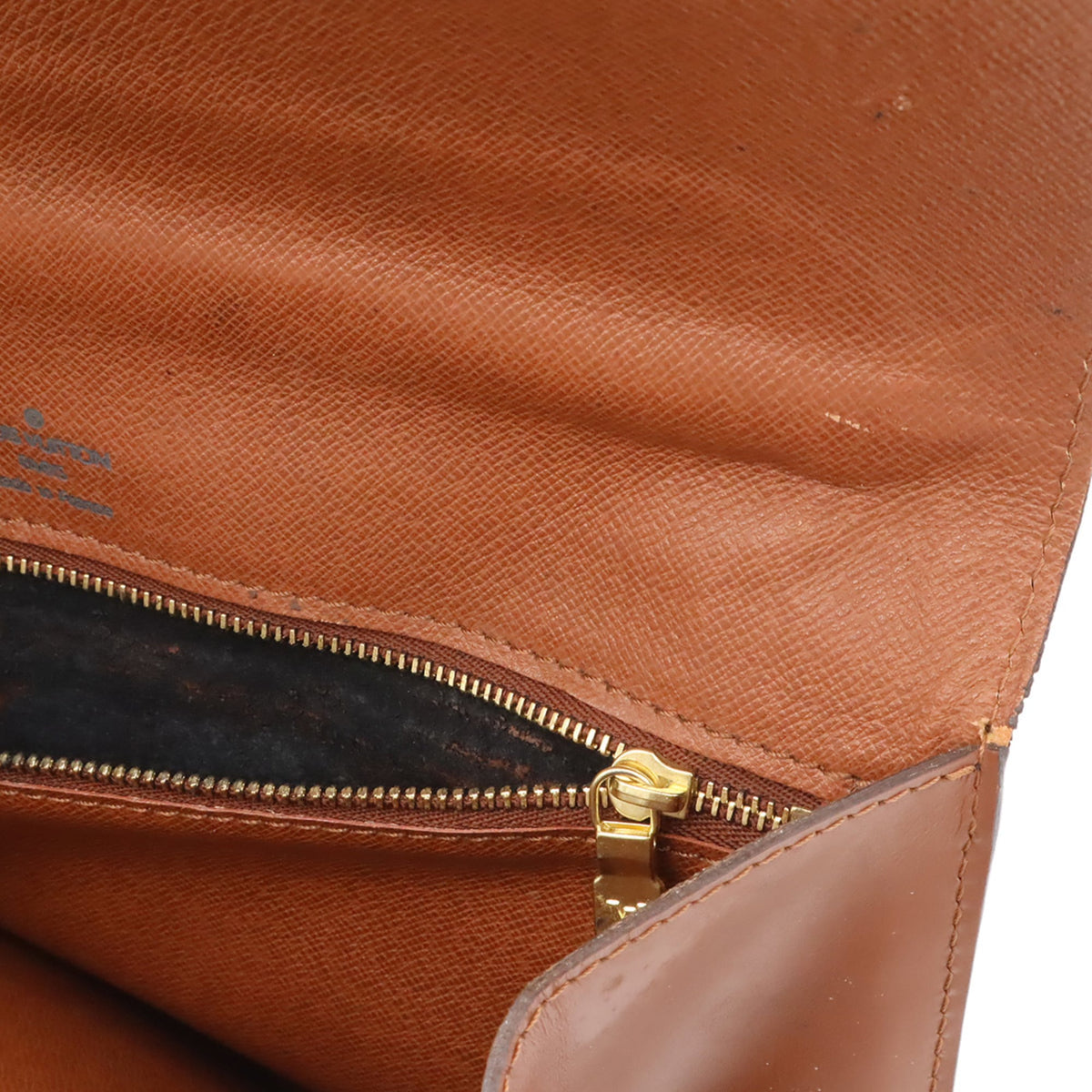 Louis Vuitton Brown Monogram Canvas Pvc Coated Canvas Clutch Bag Handbag Shoulder Bag (Pre-Owned)