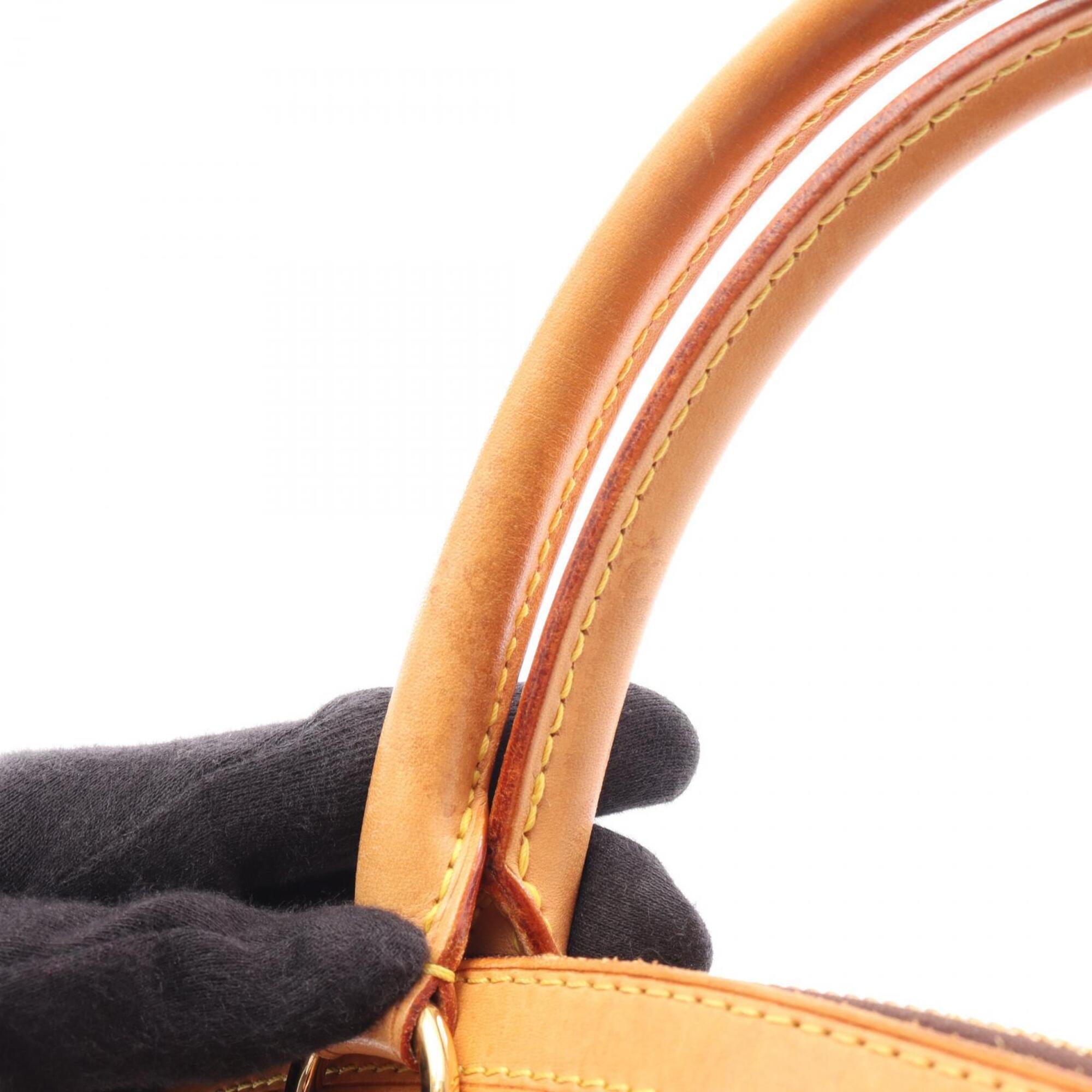Louis Vuitton Brown Coated Canvas Leather Monogram Handbag (Pre-Owned)
