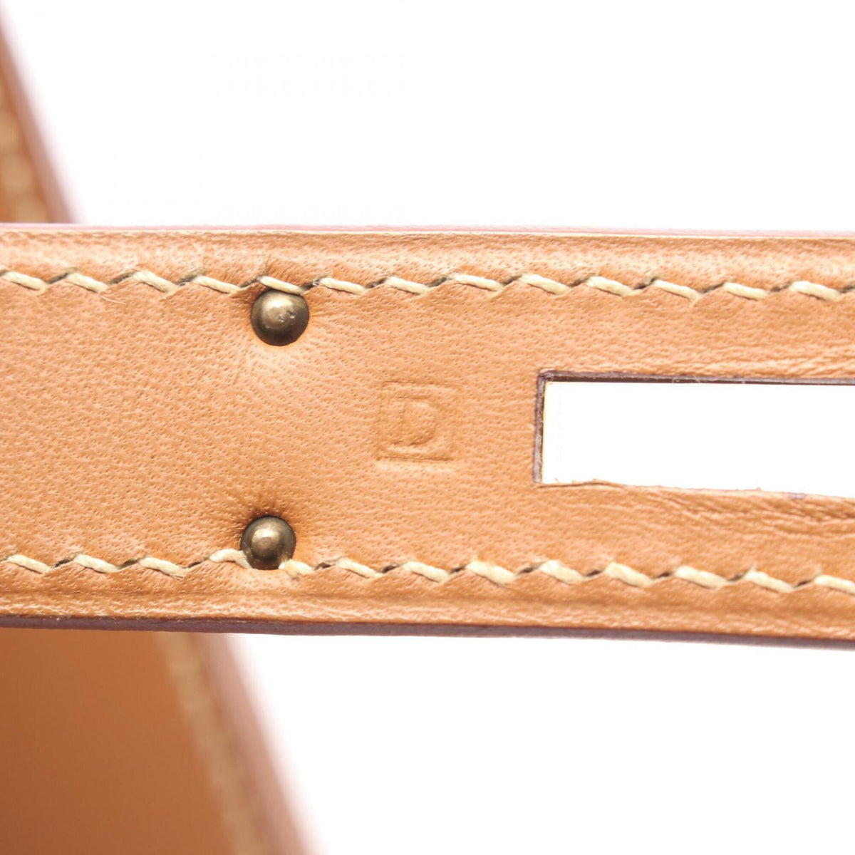Hermes Brown Natural Chamonix Leather Handbag (Pre-Owned)