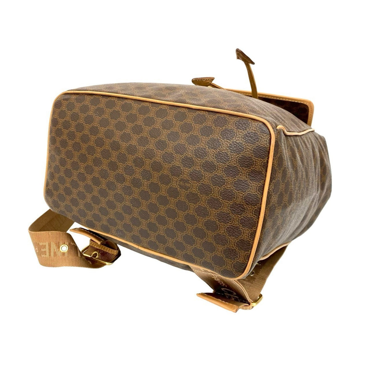 Celine Brown Leather Pvc Backpack (Pre-Owned)