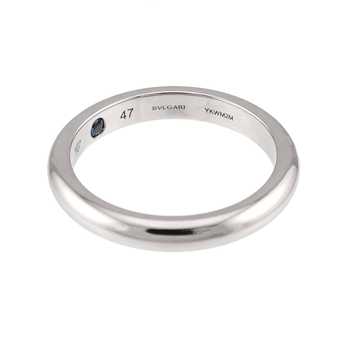 Bvlgari Platinum Platinum 950 Band Ring (Pre-Owned)
