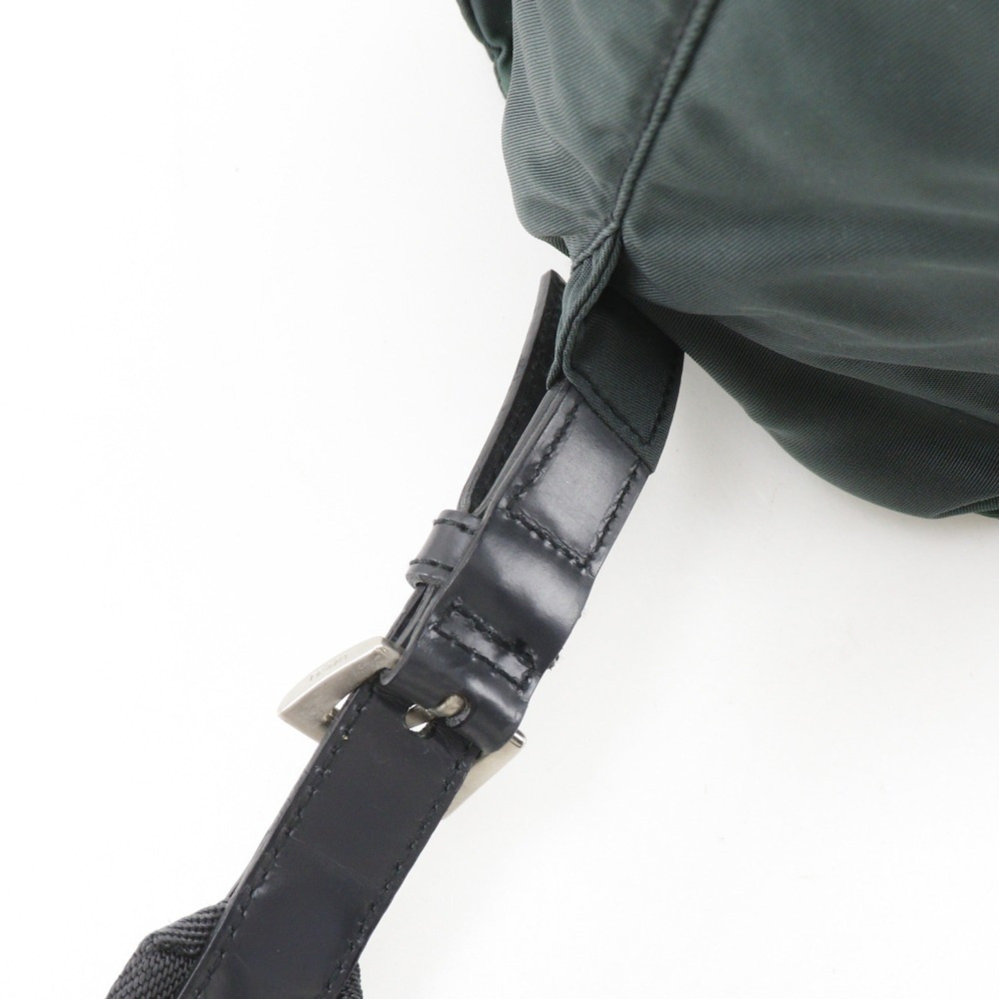 Prada Green Nylon Backpack (Pre-Owned)