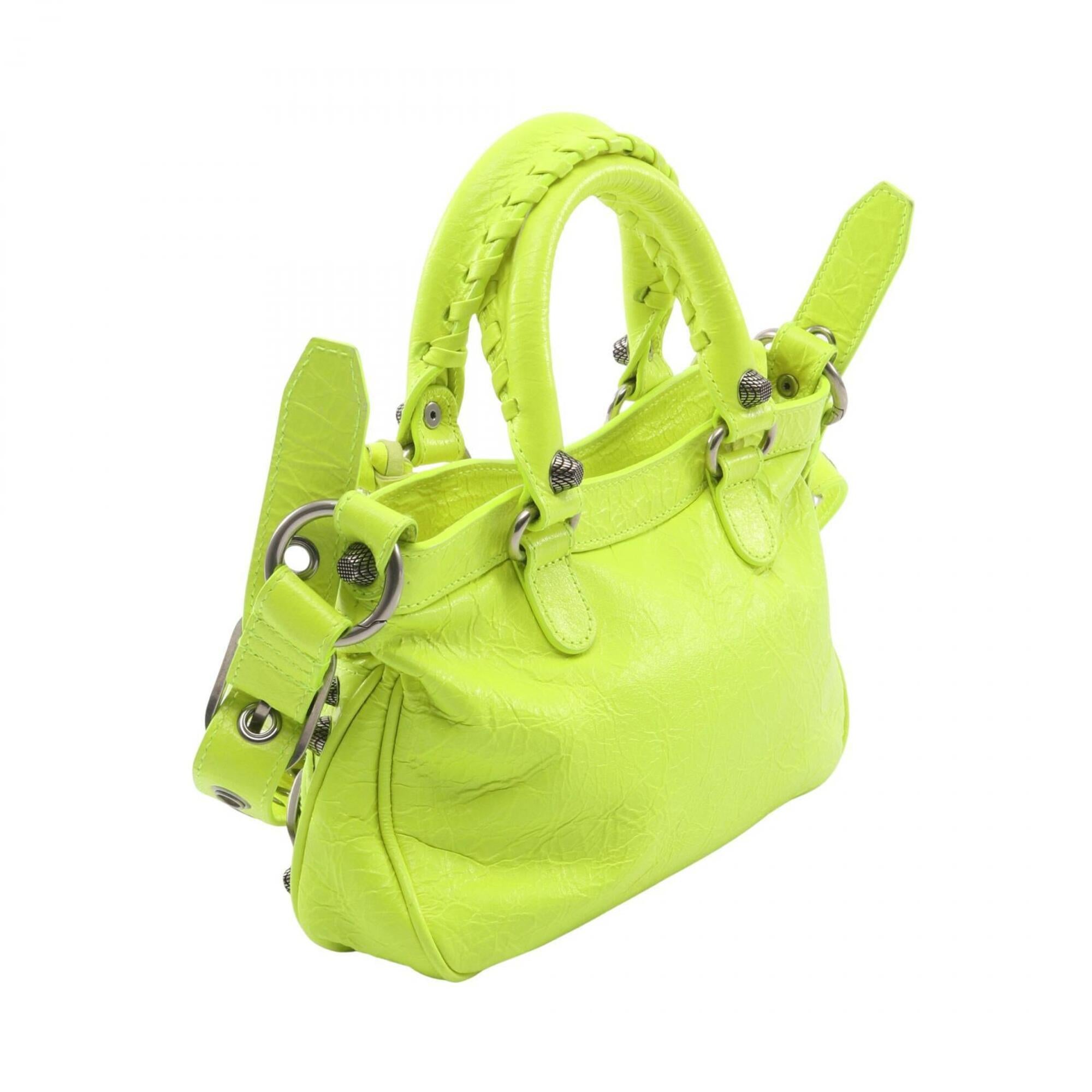 Balenciaga Green Leather Handbag (Pre-Owned)