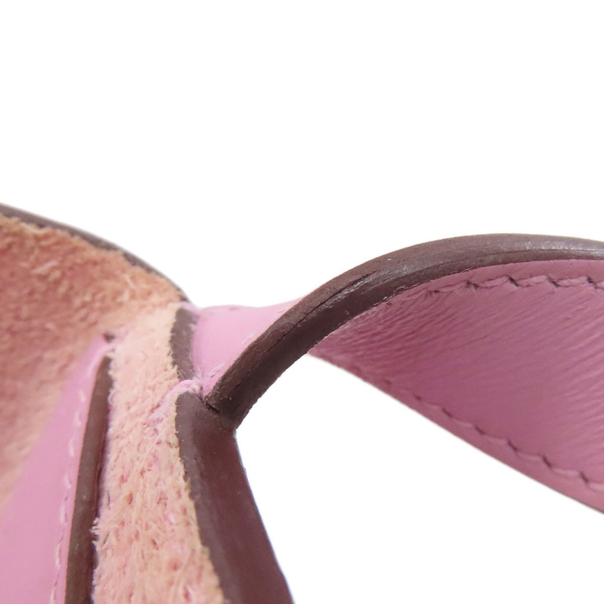 Hermes Pink Taurillon Clemence Leather Handbag (Pre-Owned)