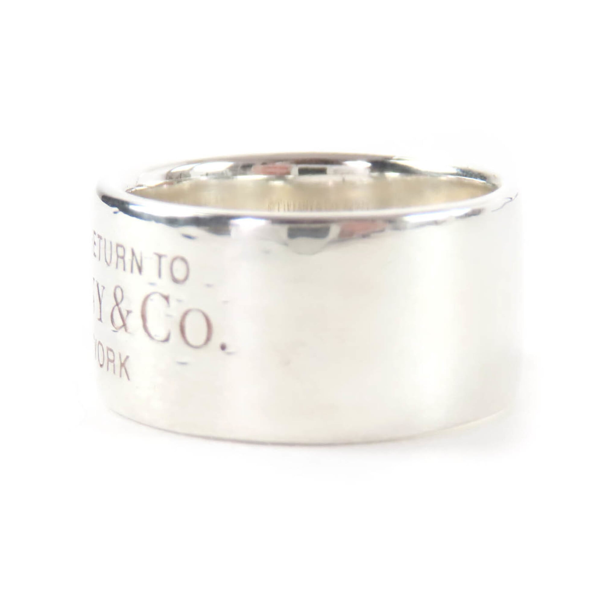 Tiffany Silver Silver 925 Band Ring (Pre-Owned)
