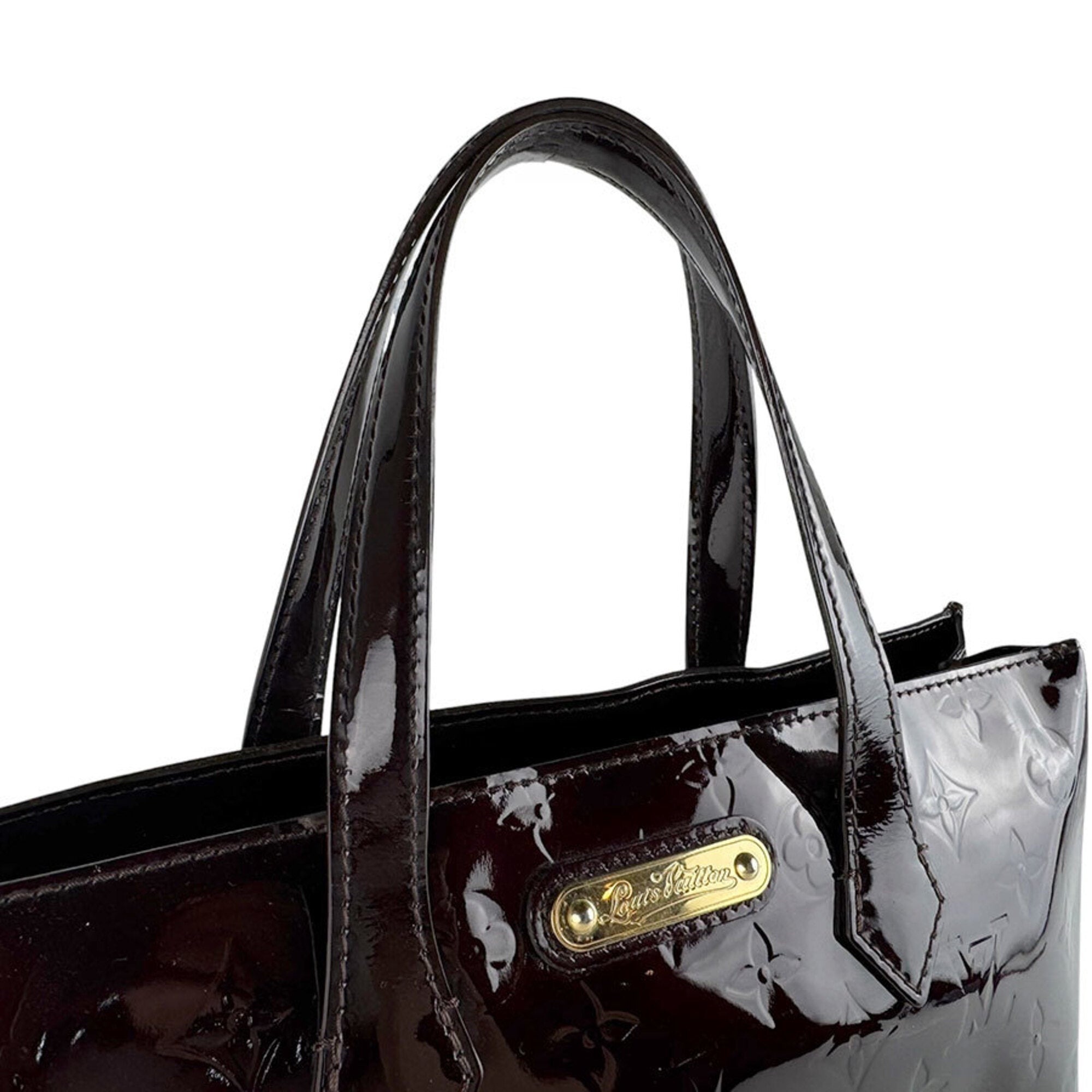 Louis Vuitton Amarante Monogram Vernis Handbag (Pre-Owned)