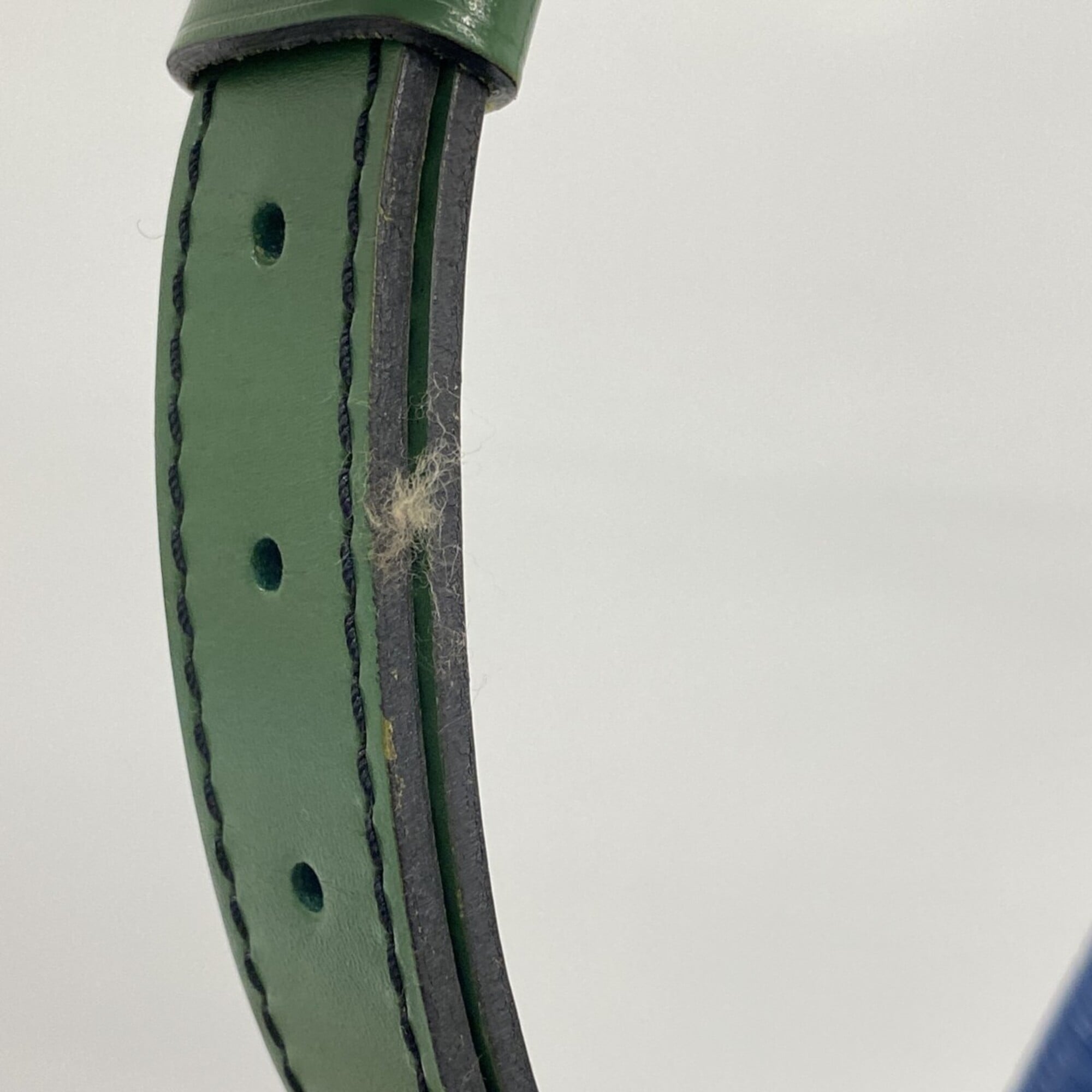 Louis Vuitton Borneo Green Toledo Blue Shoulder Bag (Pre-Owned)